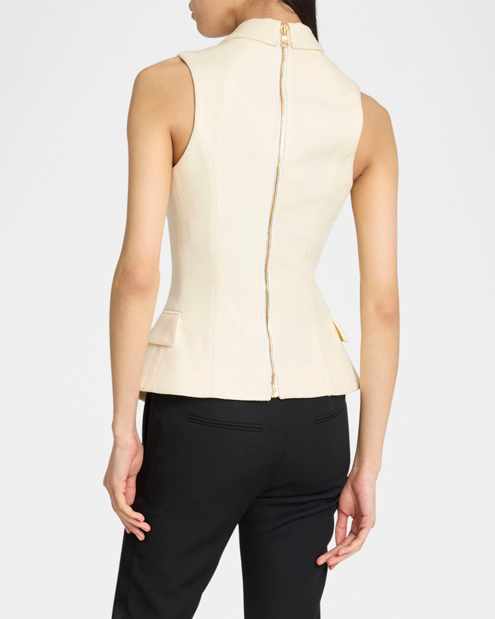Fitted 6-Button Tailored Top Product Image