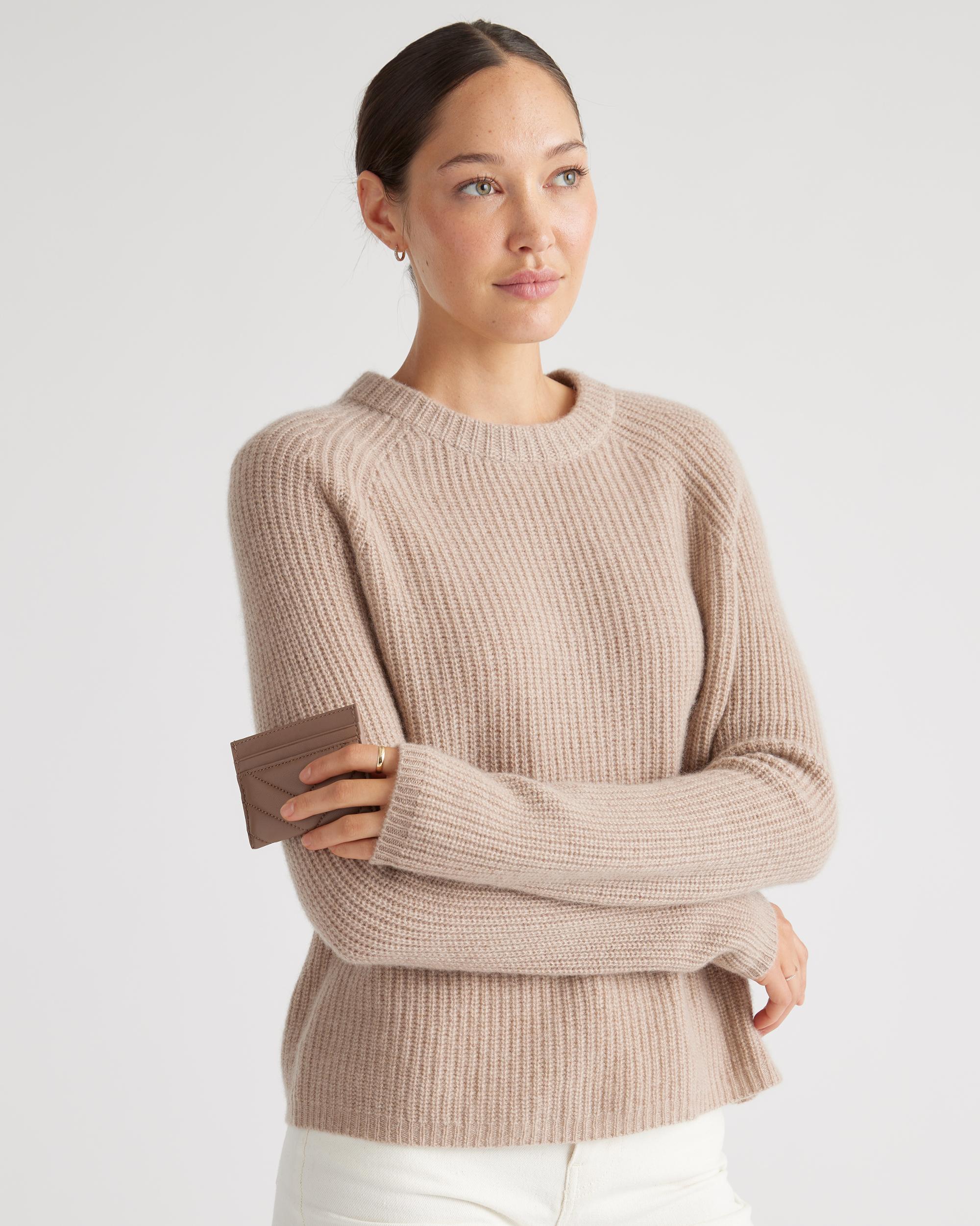 Quince | Women's Italian Leather Quilted Small Card Case Product Image