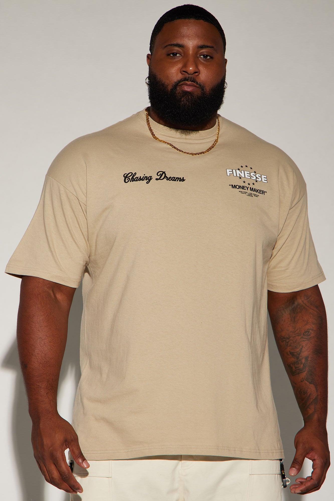 Finesse Money Maker Short Sleeve Tee - Sand Product Image