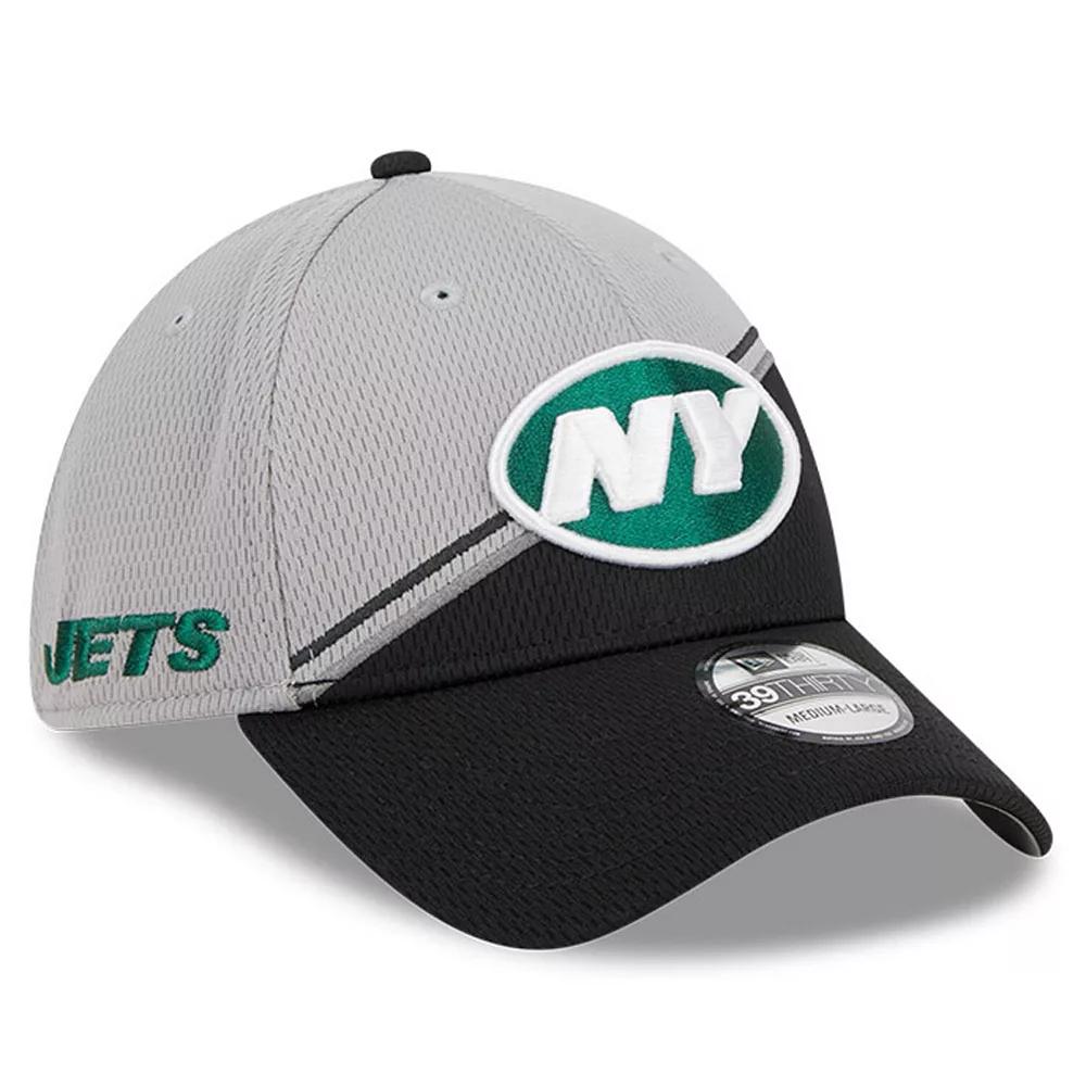 Men's New Era  Gray/Black New York Jets 2023 Sideline 39THIRTY Flex Hat, Size: Large/XL, Grey Product Image