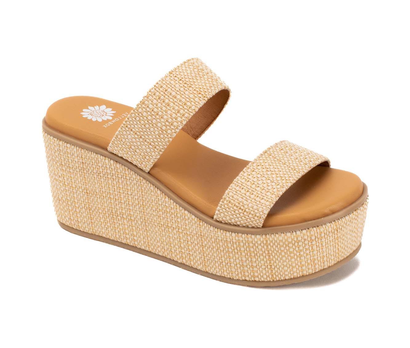 Women's Yellow Box Inisa Wedge Sandals Product Image