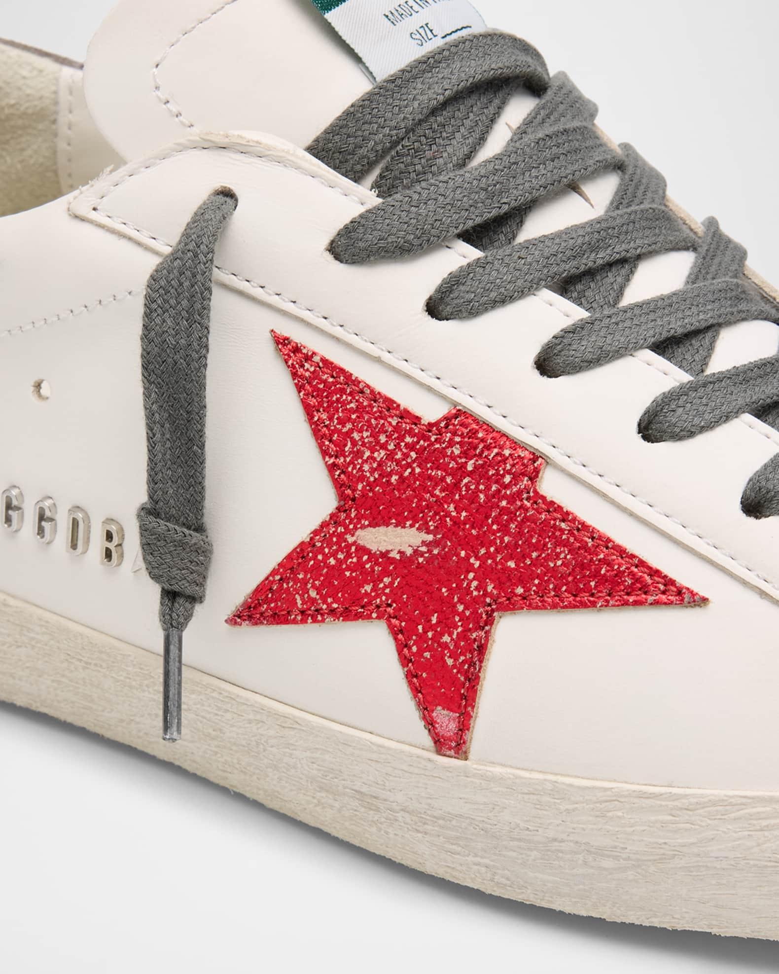 Men's Super-Star Leather Low-Top Sneakers Product Image