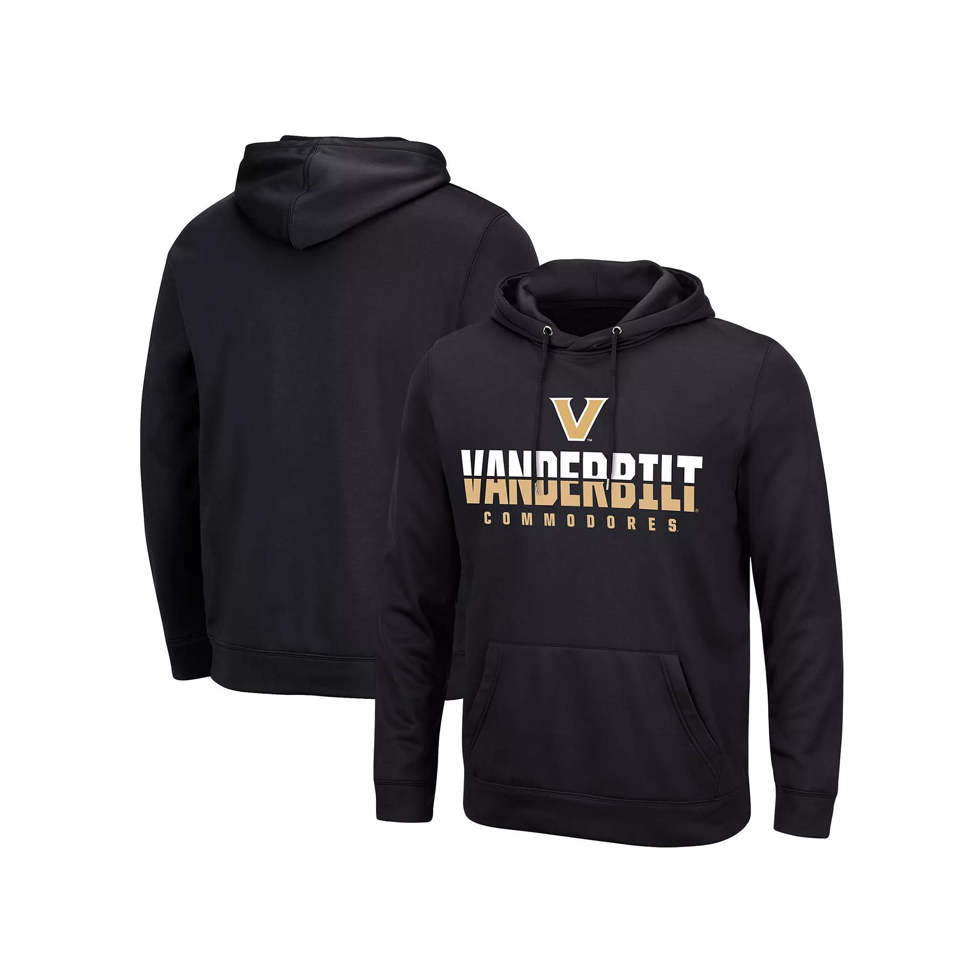 Men's Colosseum Black Vanderbilt Commodores Lantern Pullover Hoodie,  Product Image
