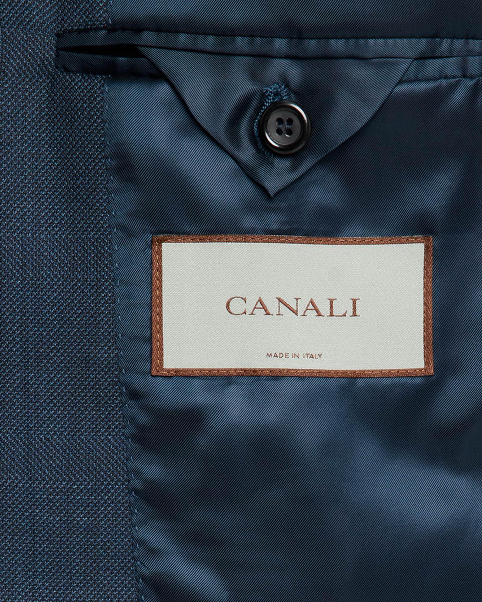 Men's Wool Windowpane Peak Lapel Suit Product Image