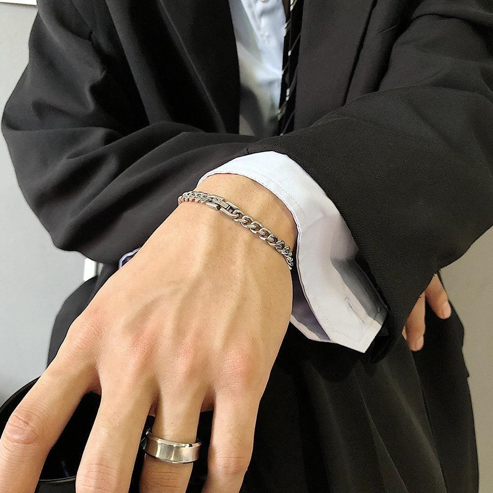 SLIM CUBAN BRACELET Product Image