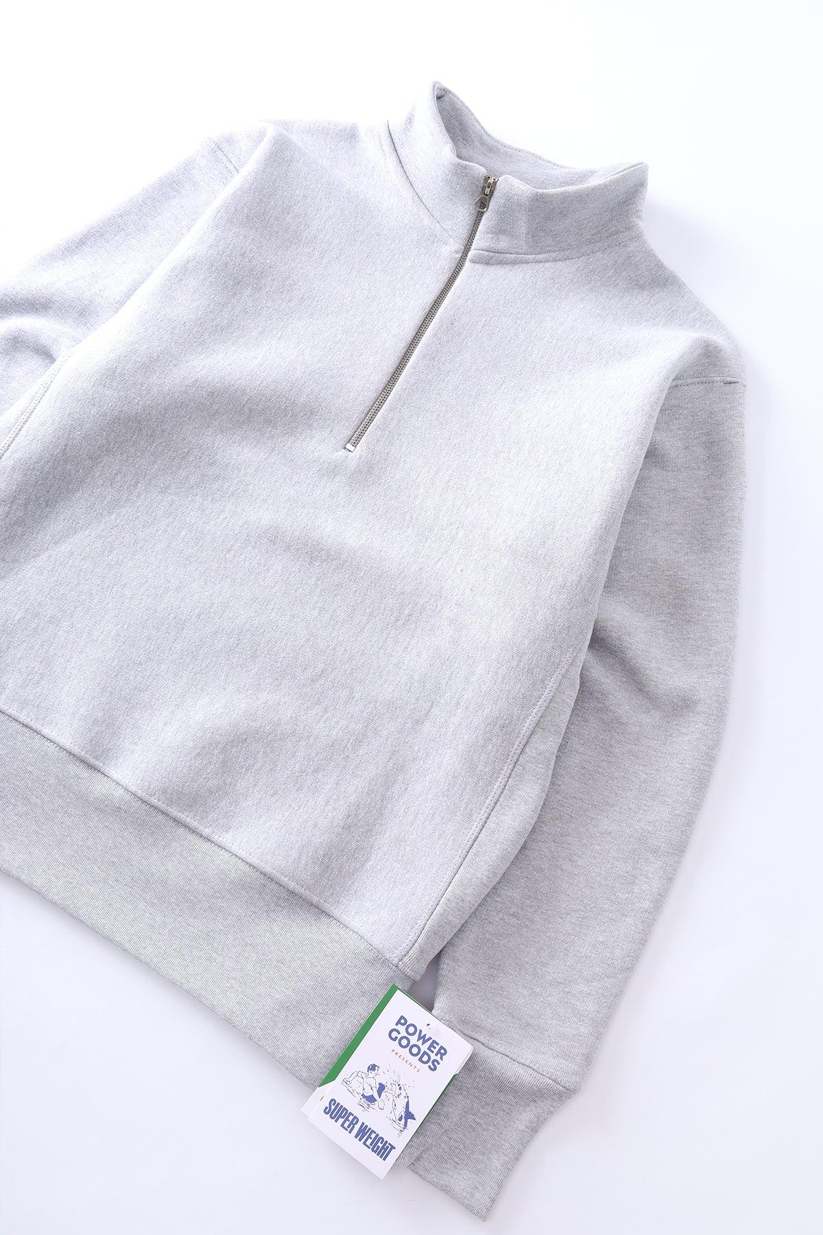 Power Goods - Super Weight Quarter Zip - Heather Grey Product Image