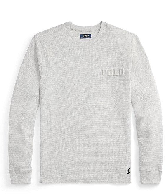 Polo Ralph Lauren Long Sleeve Waffle Knit Sleep T-Shirt Product Image