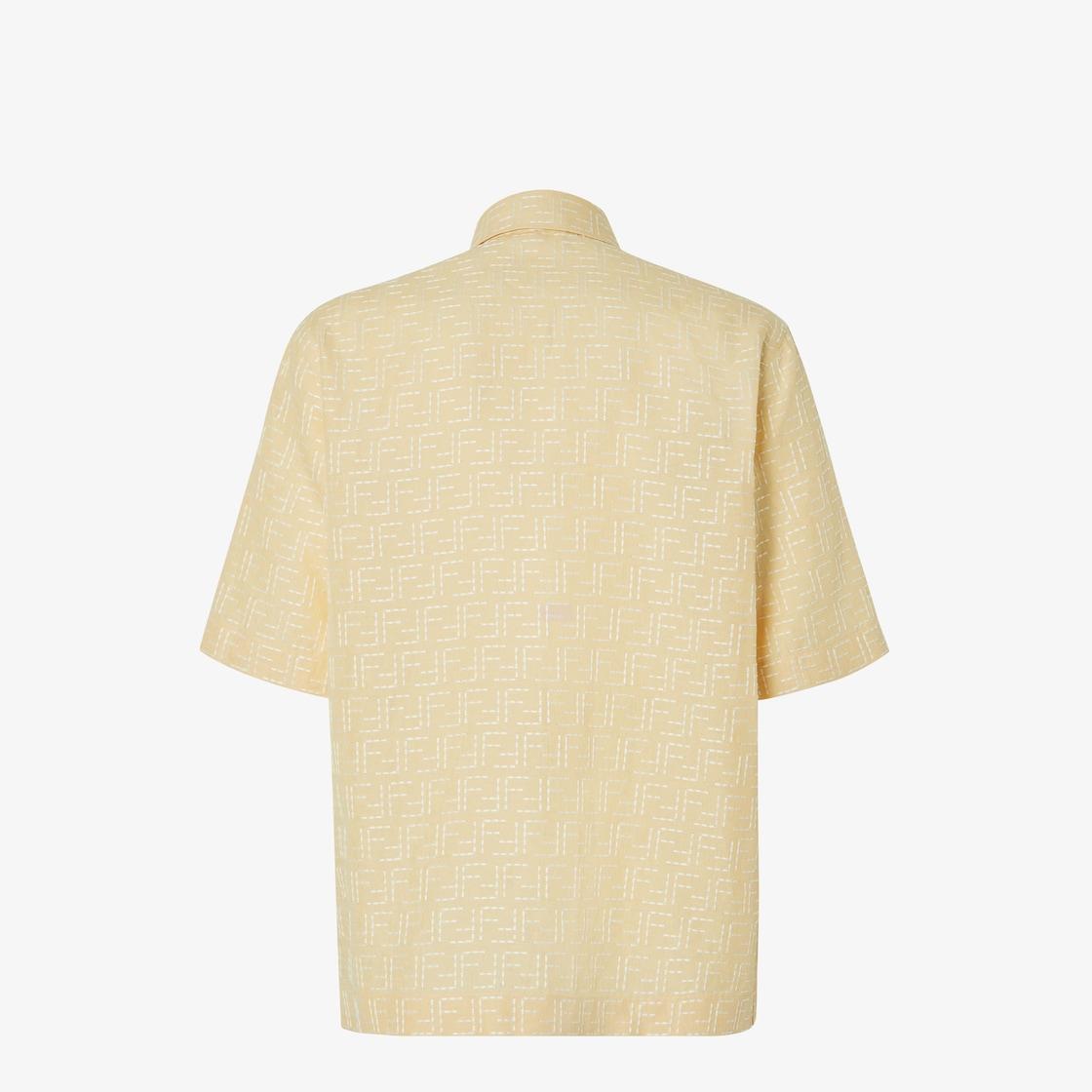ShirtYellow linen FF jacquard shirt Product Image