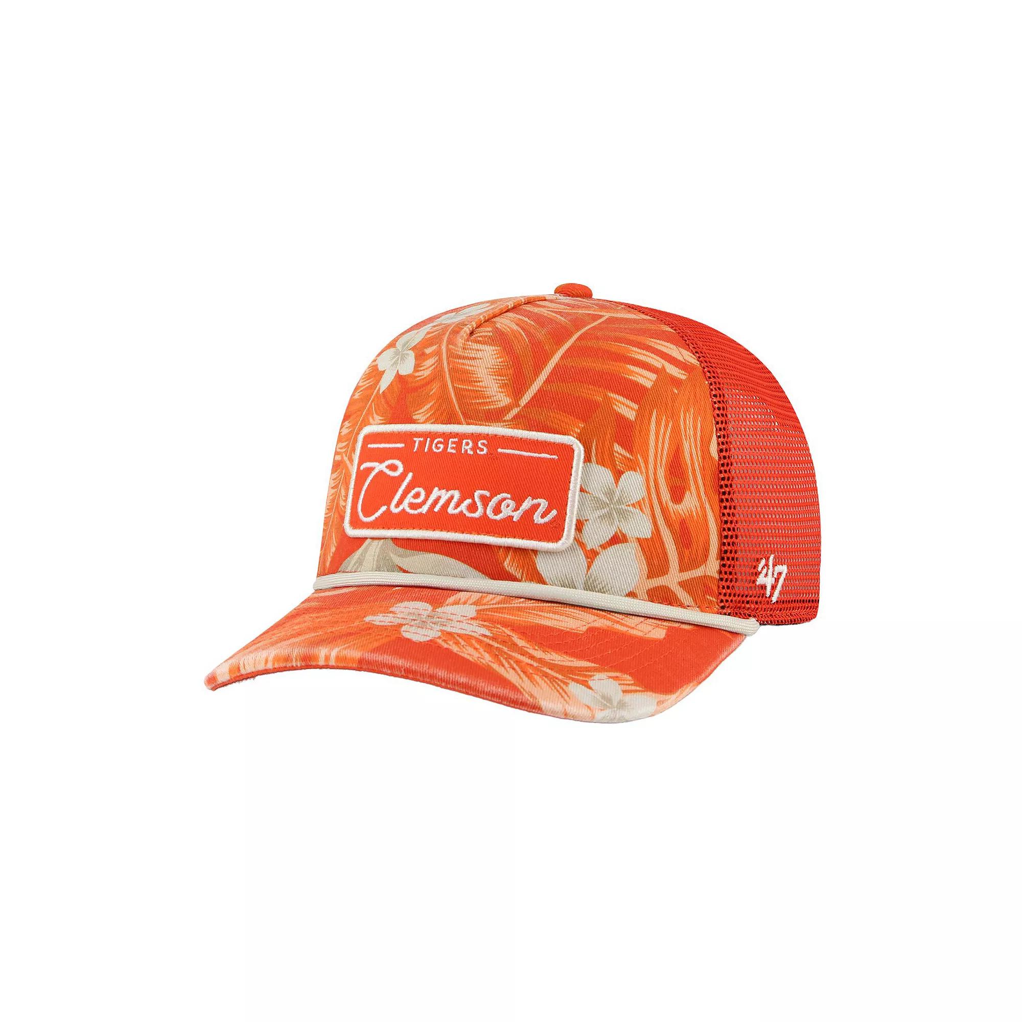 Men's '47 Orange Clemson Tigers Tropicalia Hitch Adjustable Hat Product Image