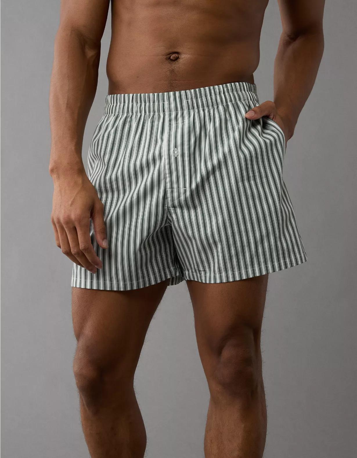 AEO Men's Striped Poplin Pocket Boxer Short Product Image