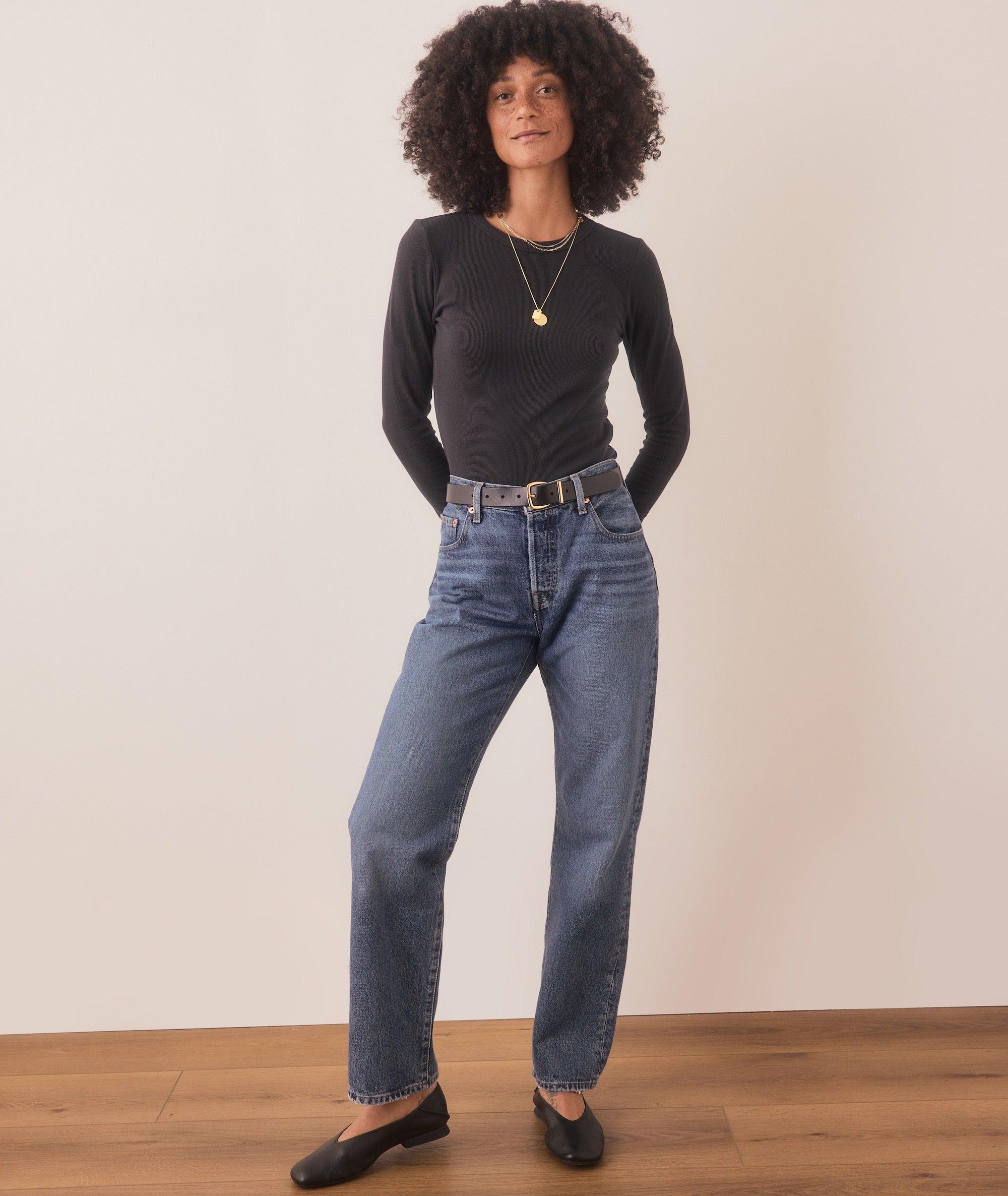 Lexi Rib Sun-In Longsleeve Crew Tee Product Image