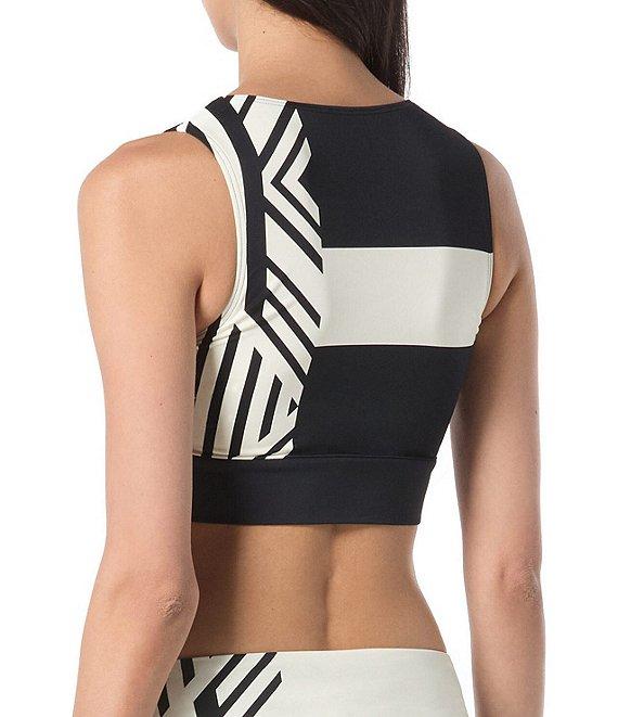 Vince Camuto Geometric Reversible High Waist Moderate Coverage Swim Bottom Product Image