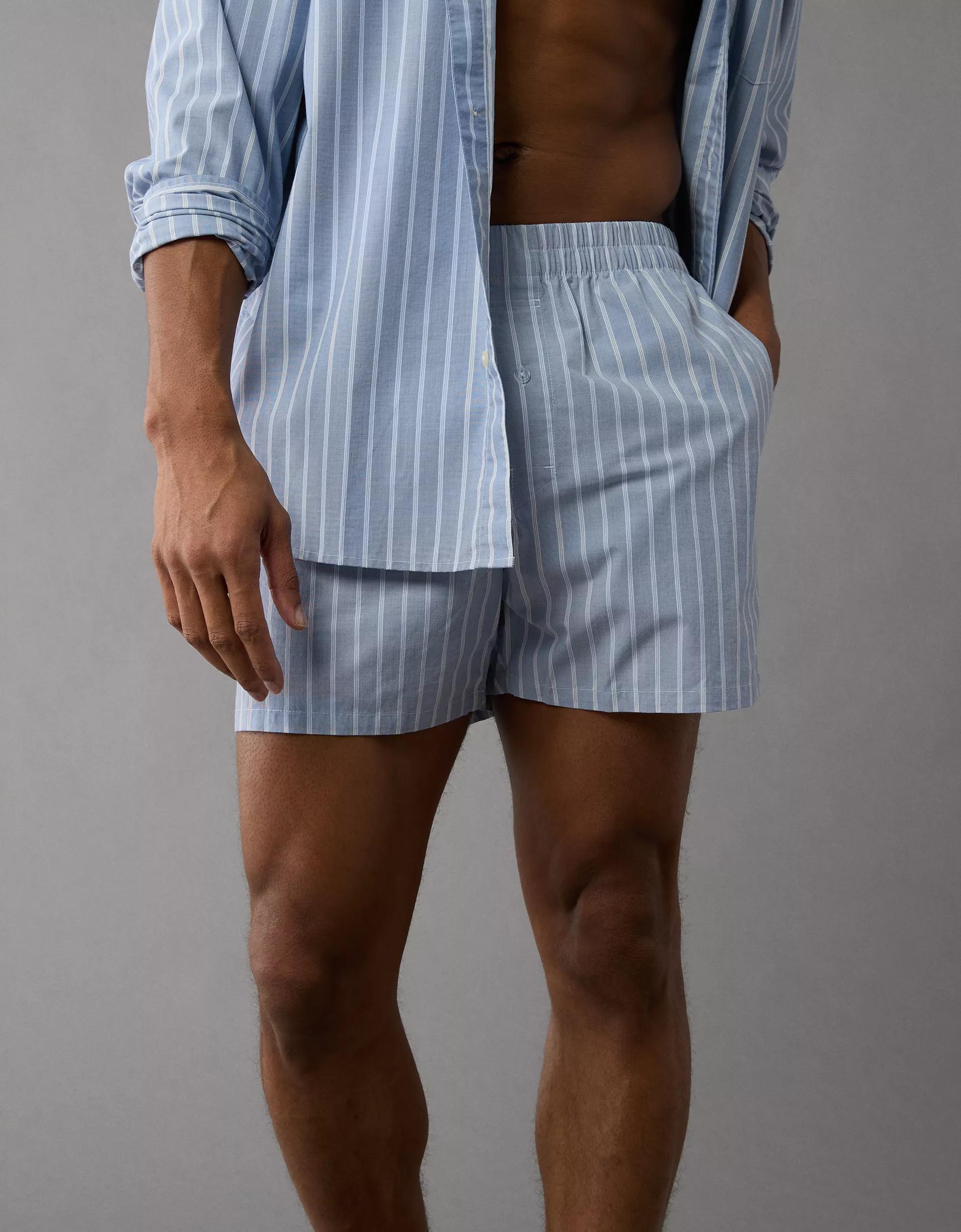 AEO Men's Striped Poplin Pocket Boxer Short Product Image