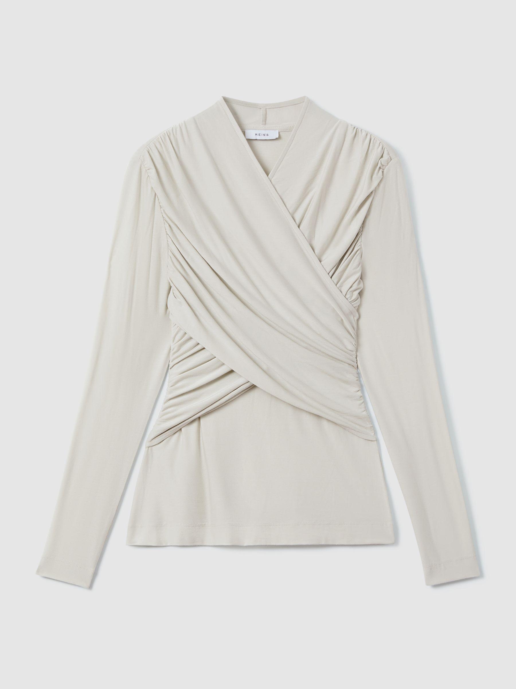 Wrap Front Top in Mint Product Image