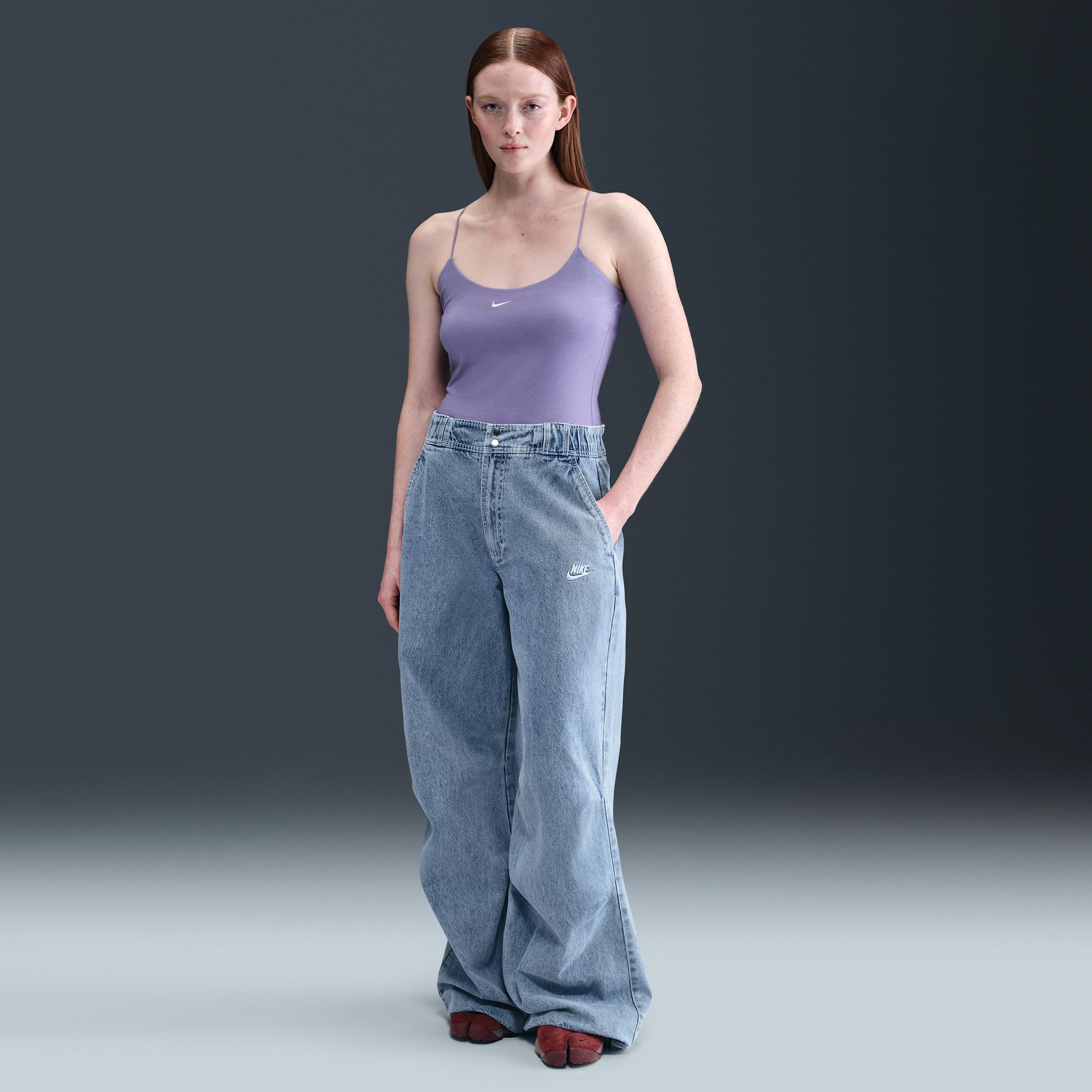 Womens Nike Sportswear Chill Knit Tight Cami Tank Top | FN3685-527 Product Image