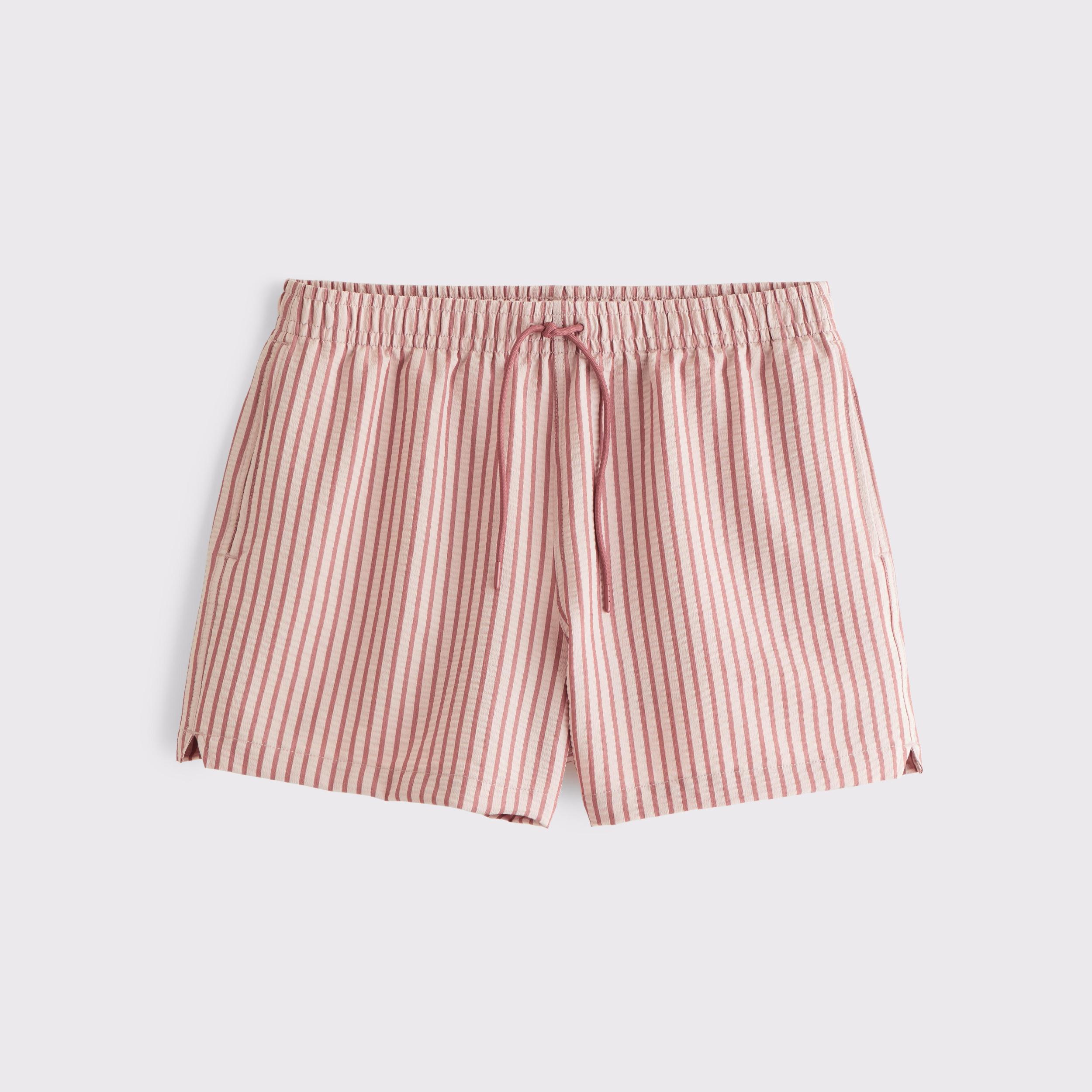 Pull-On Micro-Seersucker Swim Trunk Product Image