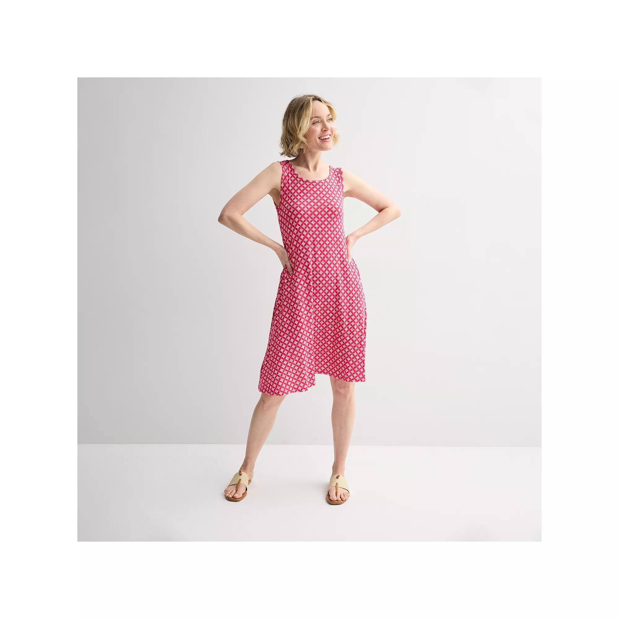 Women's Croft & Barrow® Sleeveless Tank Swing Dress,  Product Image