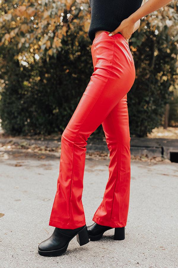 The Pip High Waist Faux Leather Pants Product Image
