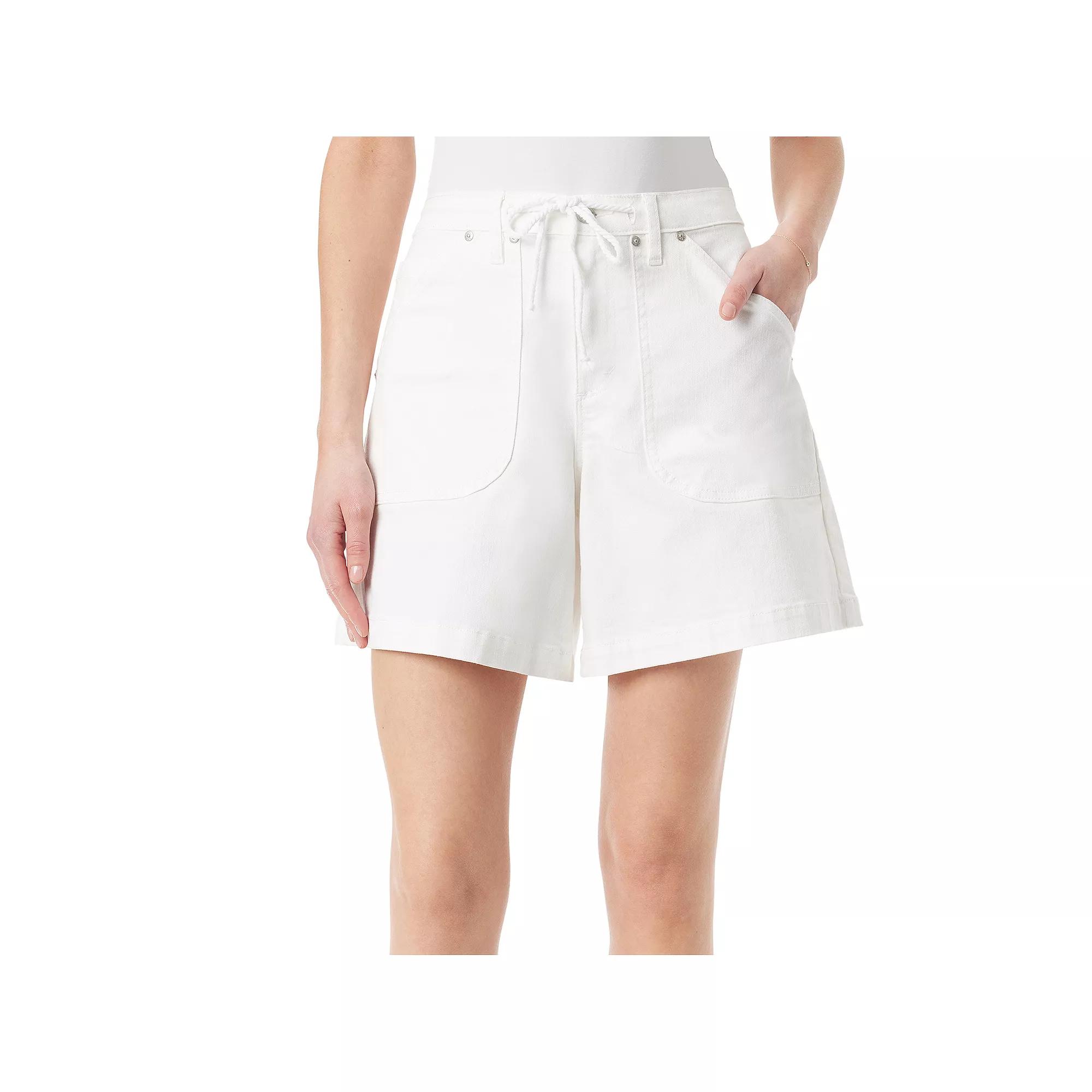 Petite Gloria Vanderbilt Utility Shorts, Women's,  Product Image