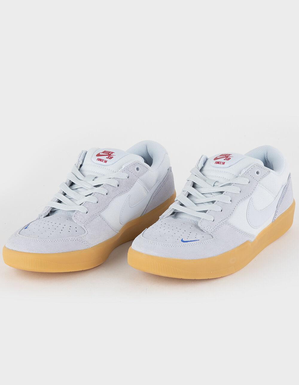 NIKE SB Force 58 Premium Skate Shoes - LIGHT BLUE Product Image