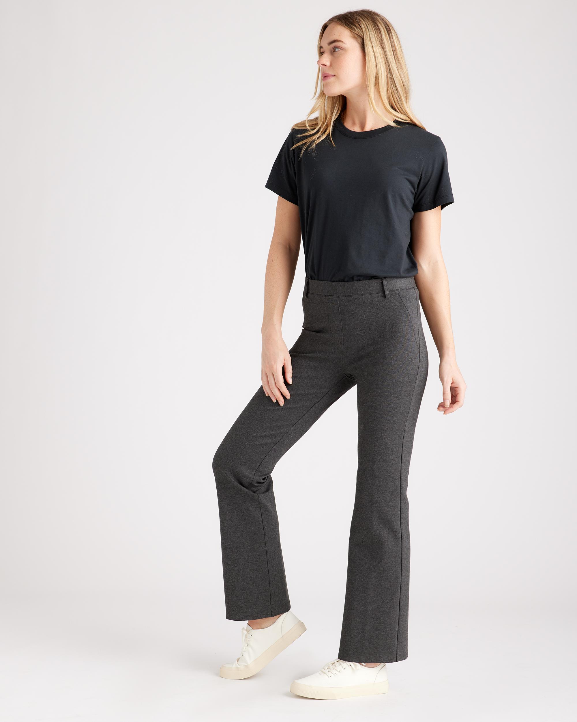 Quince | Women's Ponte Bootcut Pants Ultra-Stretch Versatile Pant, Rayon Product Image