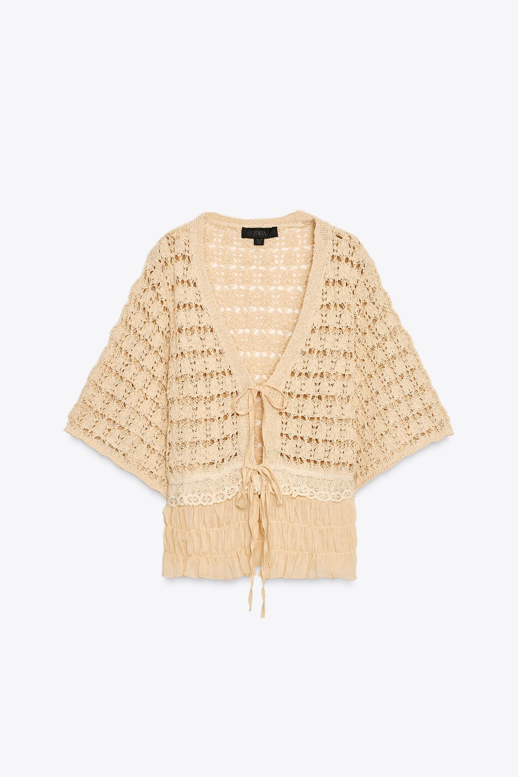 COMBINATION KNIT CARDIGAN Product Image