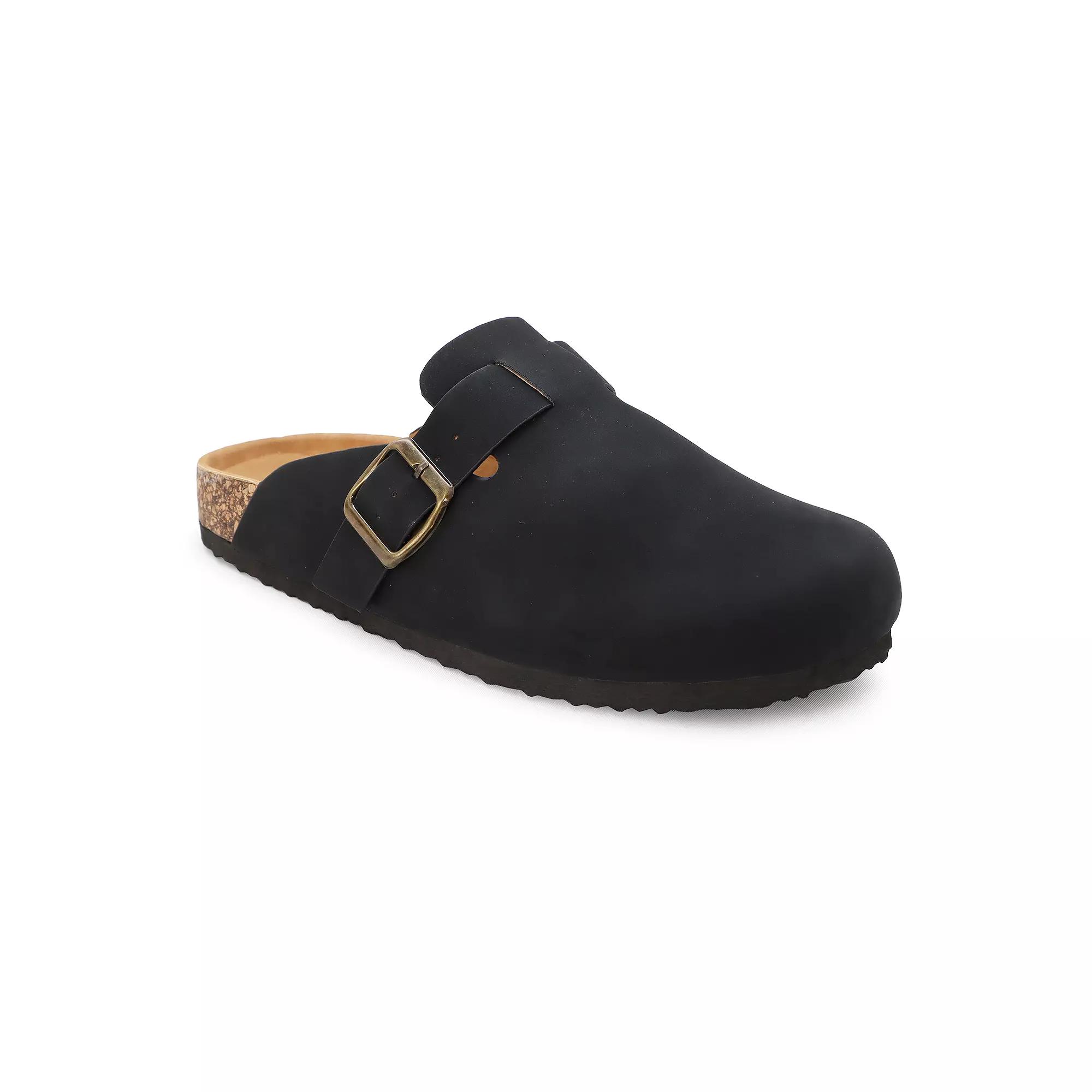 Yoki GILA-102 Women's Faux Suede Slip On Clogs,  Product Image