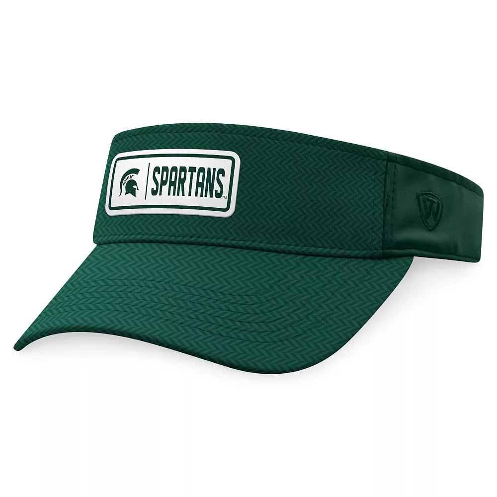 Men's Top of the World Green Michigan State Spartans Sunrise Adjustable Visor Product Image