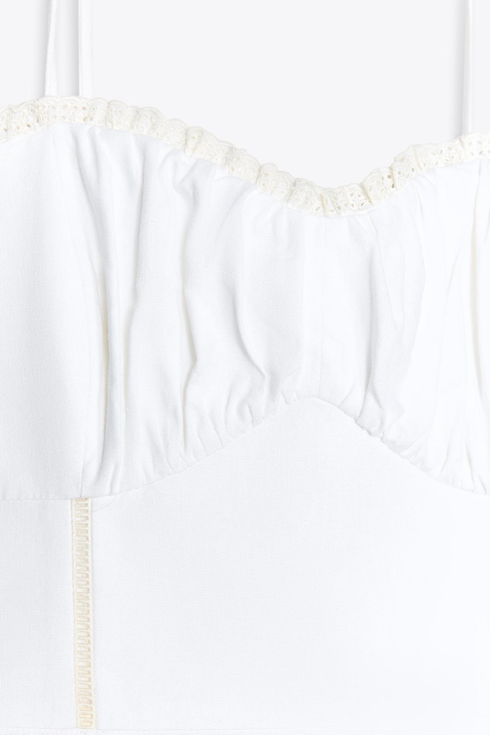 LINEN CORSET MIDI DRESS Product Image