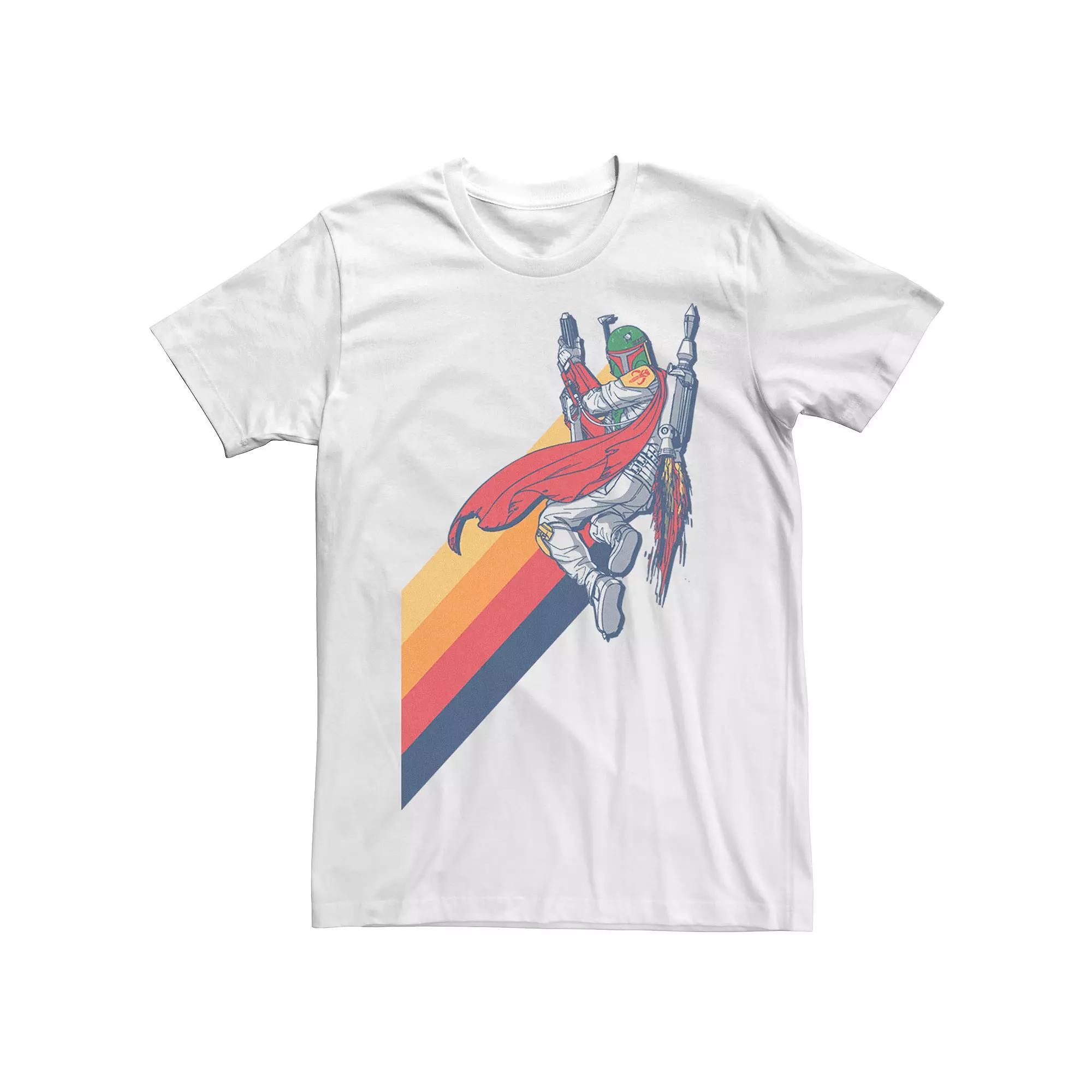 Men's Star Wars Boba Rainbow Fade Tee,  Product Image