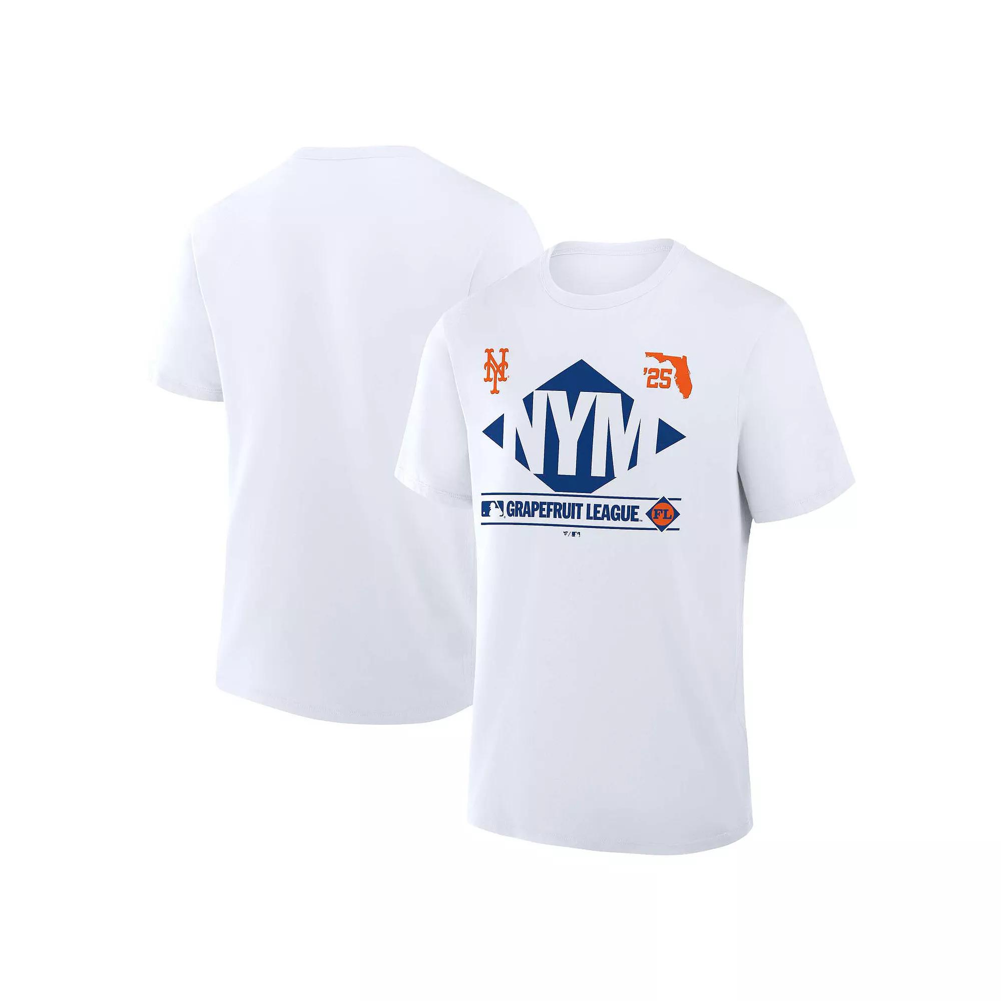 Men's Fanatics White New York Mets 2025 Spring Training Grapefruit League True Icon T-Shirt,  Product Image