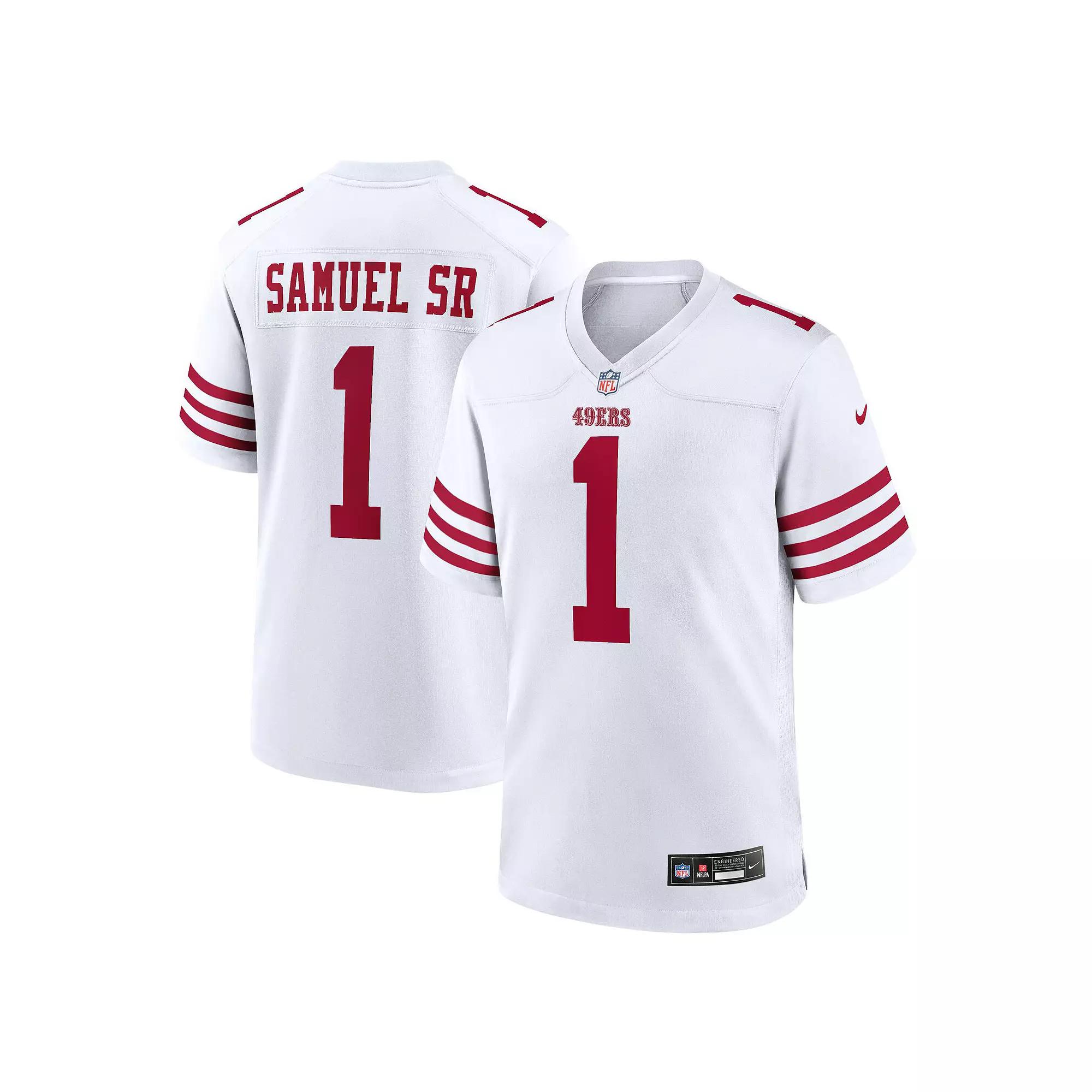 Men's Nike Deebo Samuel Sr White San Francisco 49ers Game Player Jersey, Size: Medium Product Image