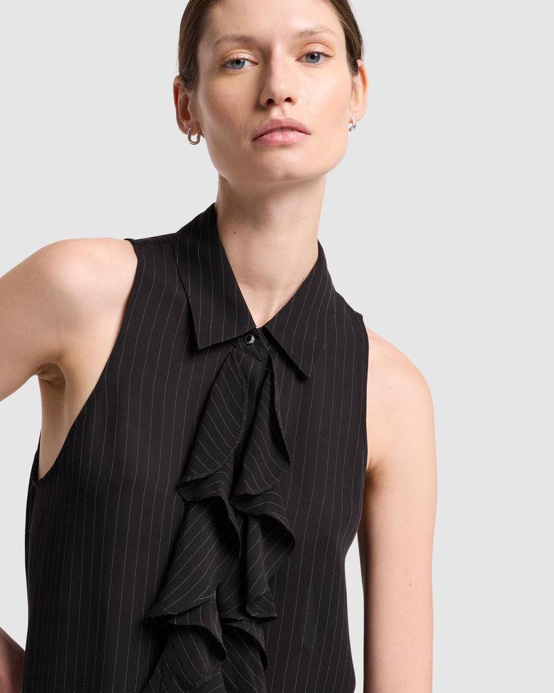 Ruffle Bow Halter Top Product Image