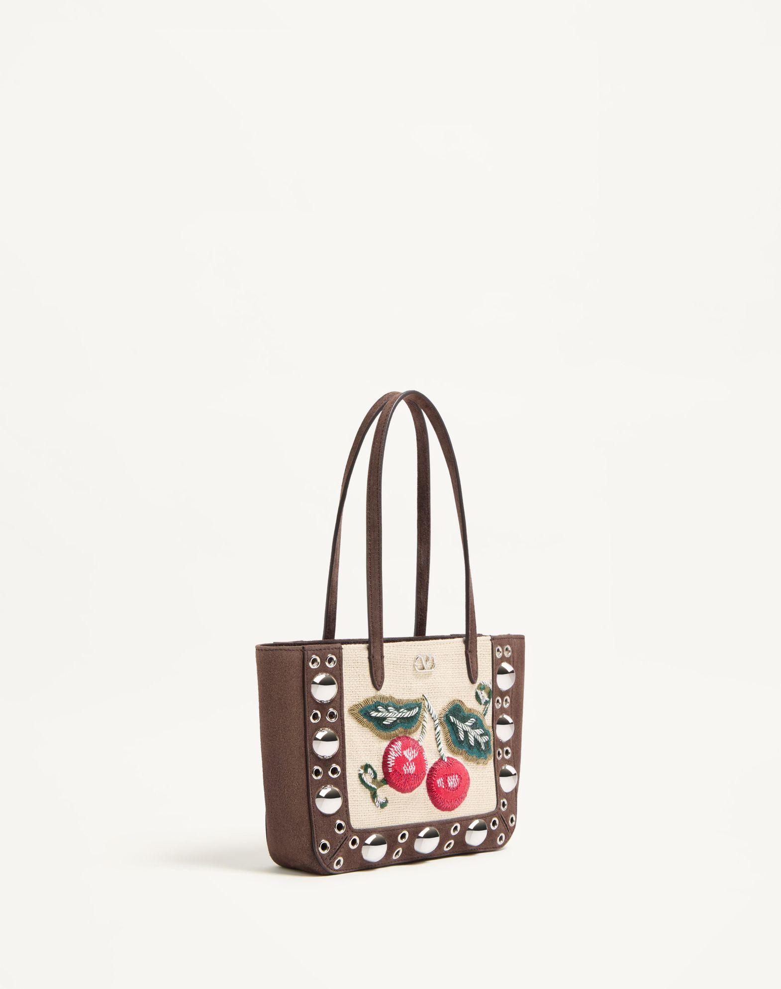 Valentino Garavani Nellcôte Mini Embroidered Shopping Bag Product Image