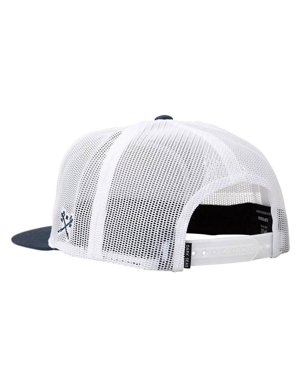 DARK SEAS Rhodes Trucker Hat - NAVY/WHITE Product Image