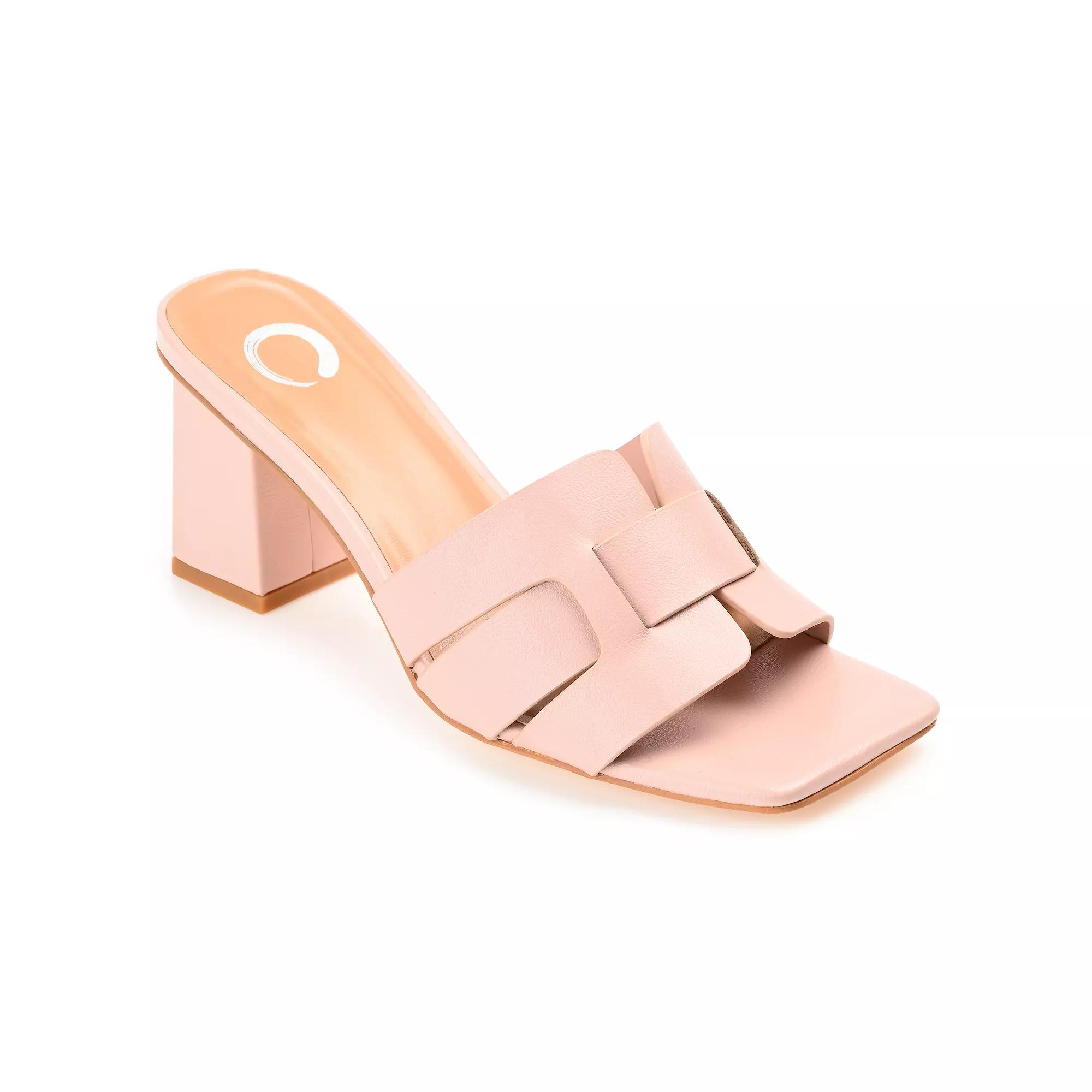 Journee Renatta Women's Block Heel Sandals,  Product Image