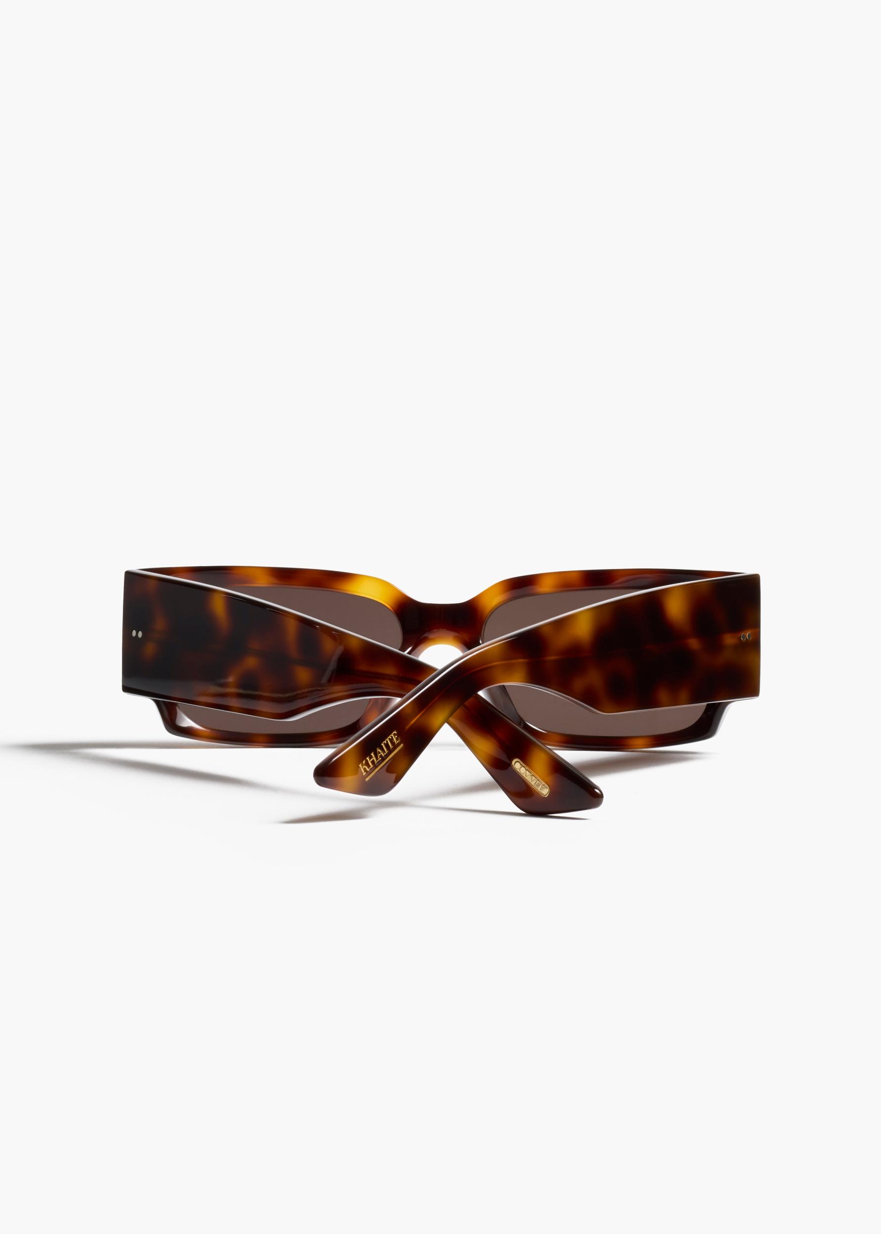 KHAITE x Oliver Peoples 1995C in Dark Mahogany and Brown Product Image