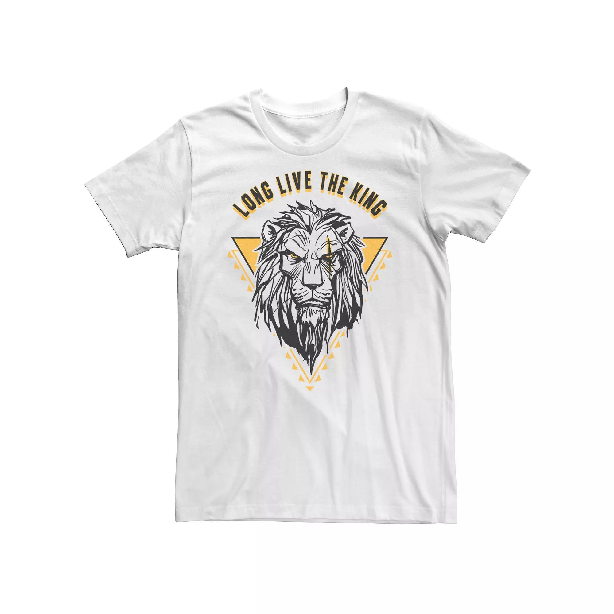 Big & Tall Disney The Lion King Live Action Scar Long Live The King Tee, Men's,  Product Image
