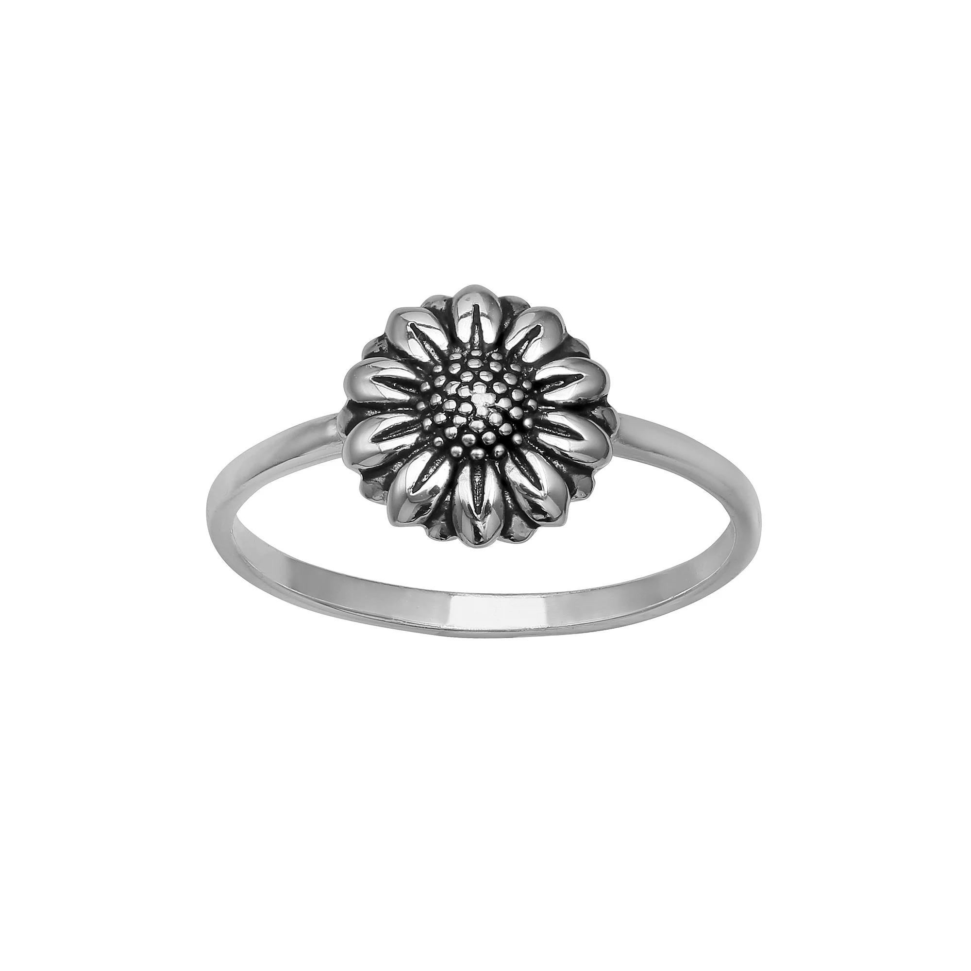 PRIMROSE Sterling Silver Flower Ring, Women's, Size: 9 Product Image