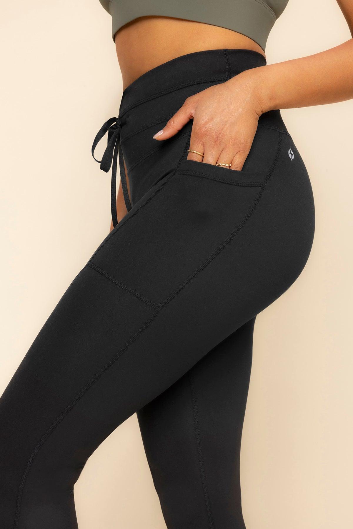 Cargo Legging with Pockets - Black Product Image