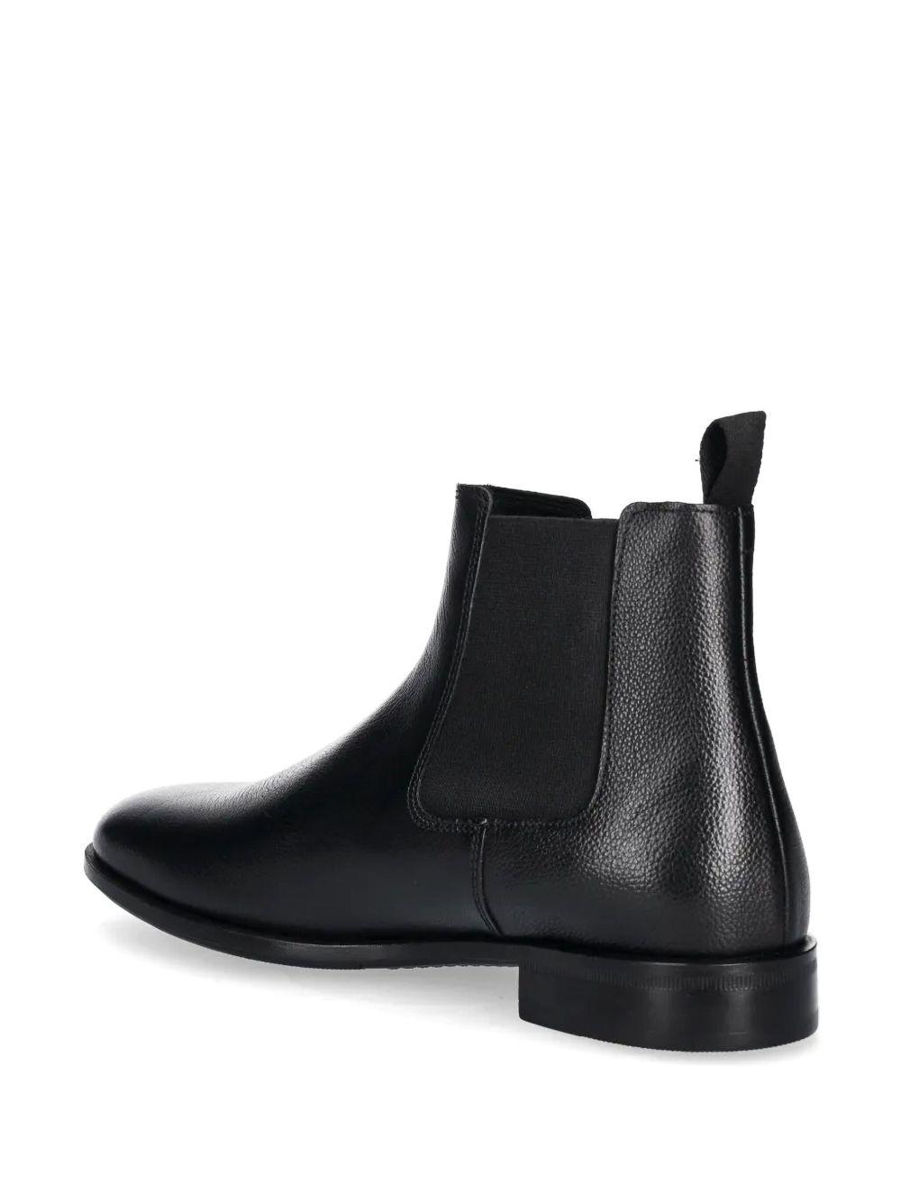 HUGO BOSS Tayil Mens Leather Chelsea Boots In Black Product Image