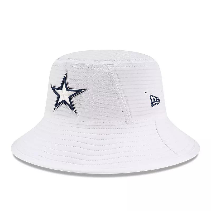 Men's New Era White Dallas Cowboys 2024 NFL Training Camp Stretch Bucket Hat Product Image
