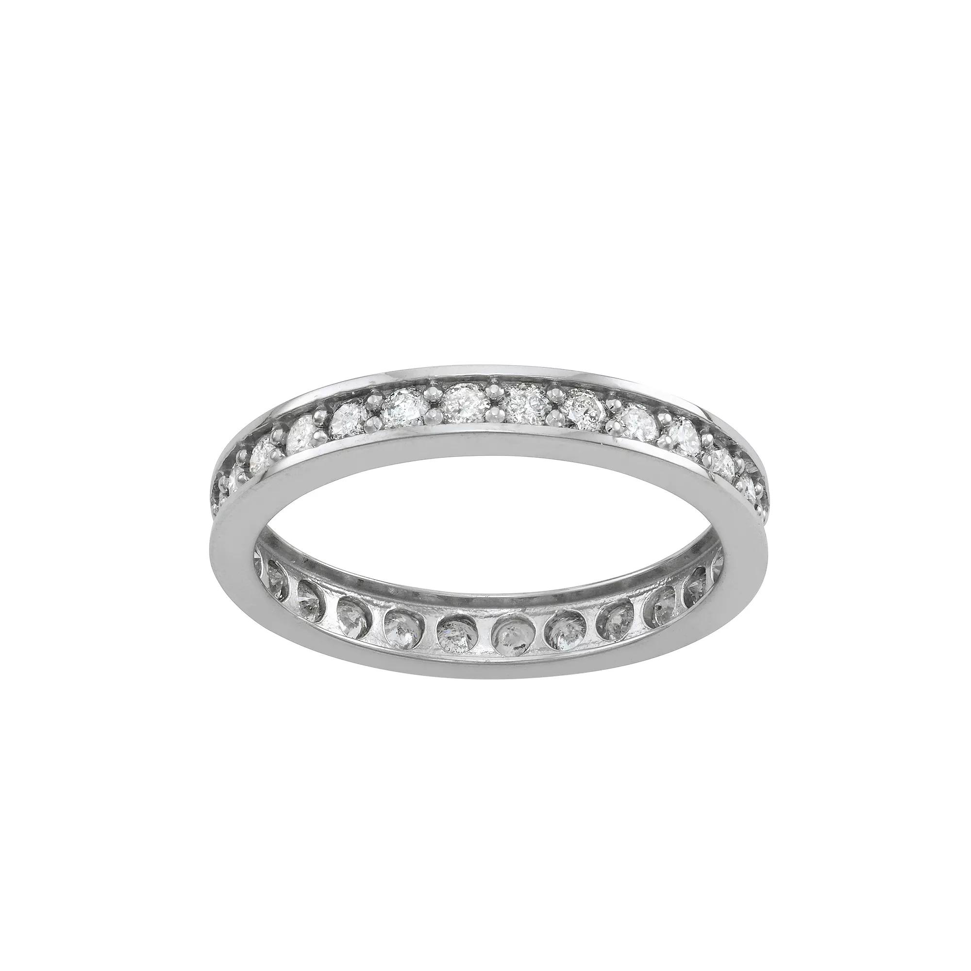 Tiara 10k Gold 7/8 Carat T.W. Diamond Eternity Ring, Women's,  Product Image