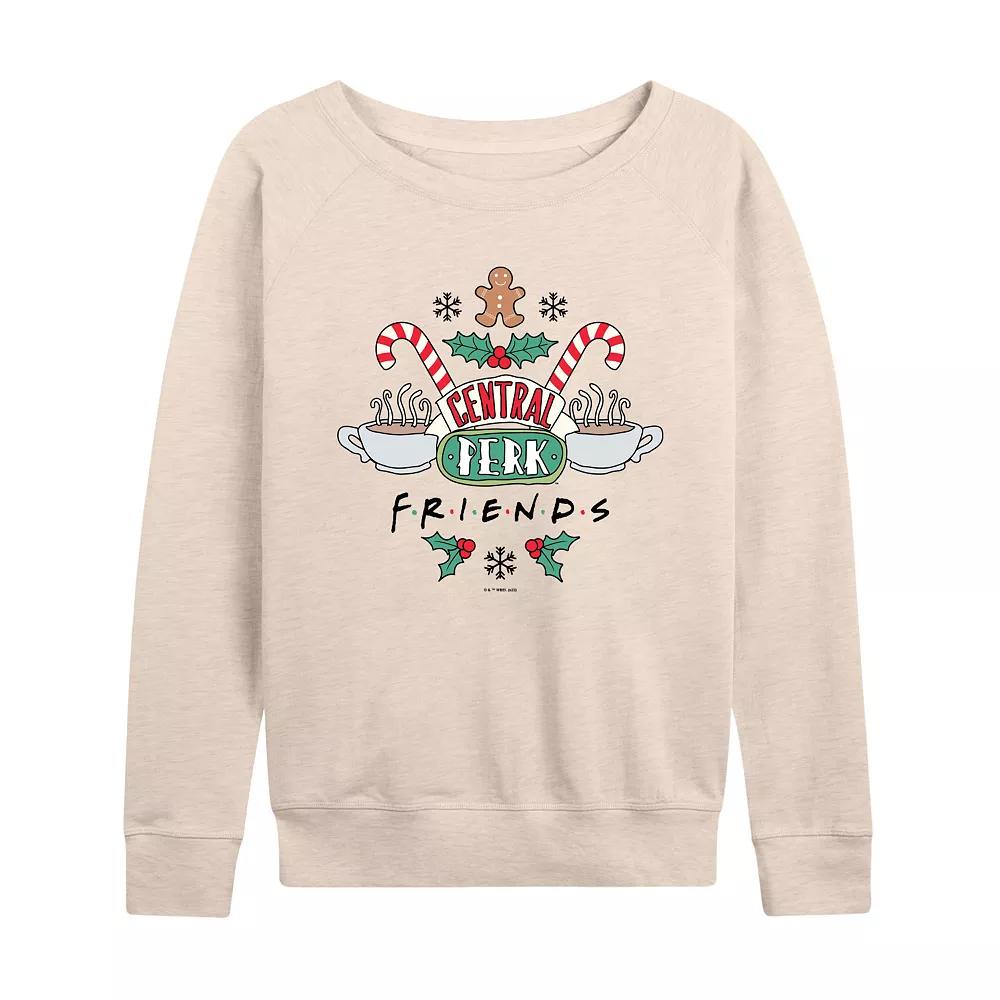 Women's Friends Holiday Central Perk French Terry Long Sleeve Tee,  Product Image