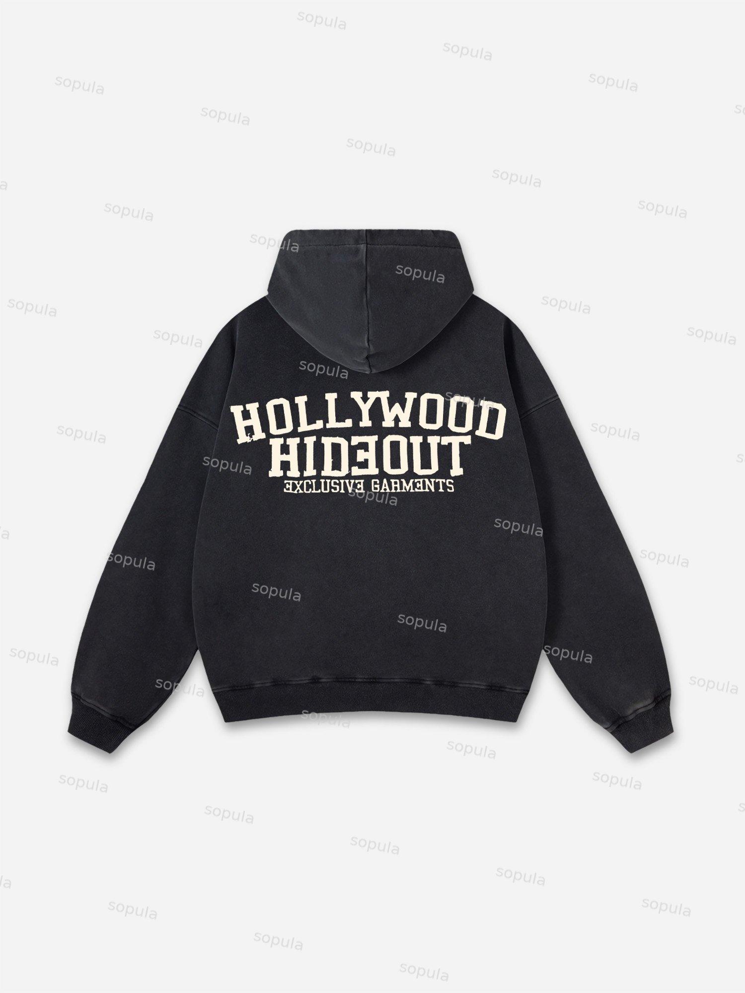 Vintage Fraternal Double Cross Graphic Acid Washed Oversized Hoodie Product Image