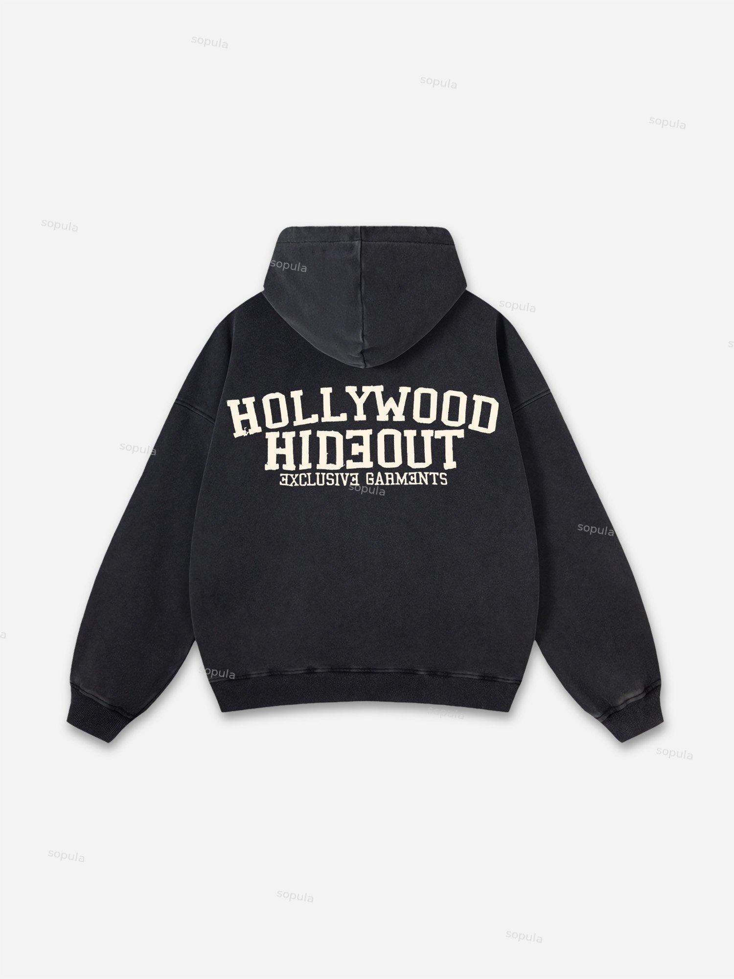 Vintage Fraternal Double Cross Graphic Acid Washed Oversized Hoodie Product Image