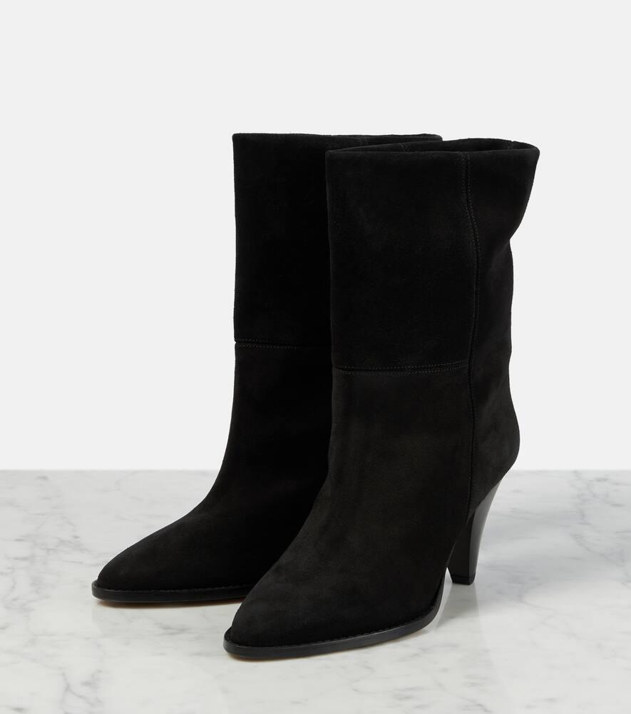 ISABEL MARANT Rouxa Suede 85mm Boots In Black Product Image