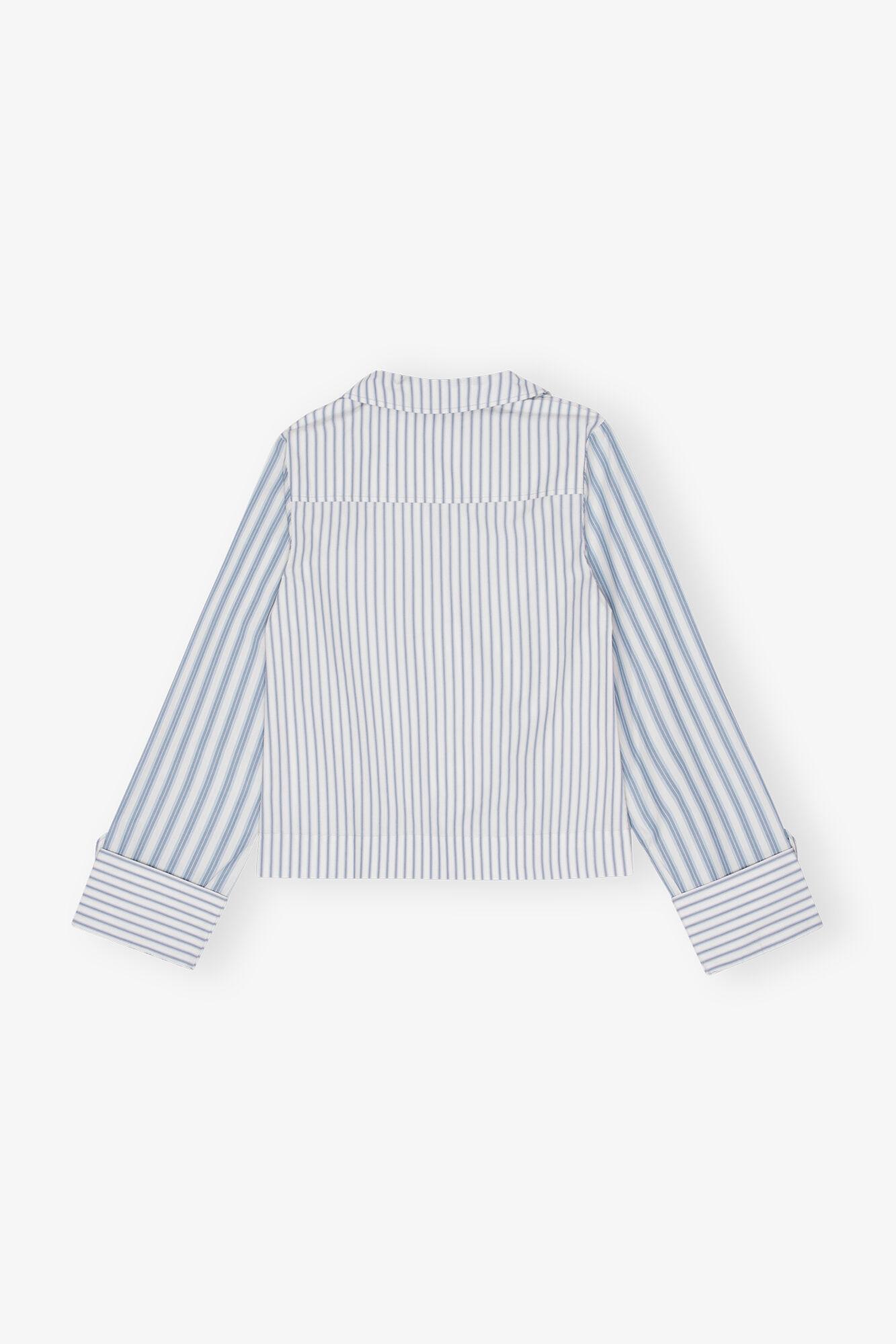 Blue Stripe Cotton Shirt Product Image