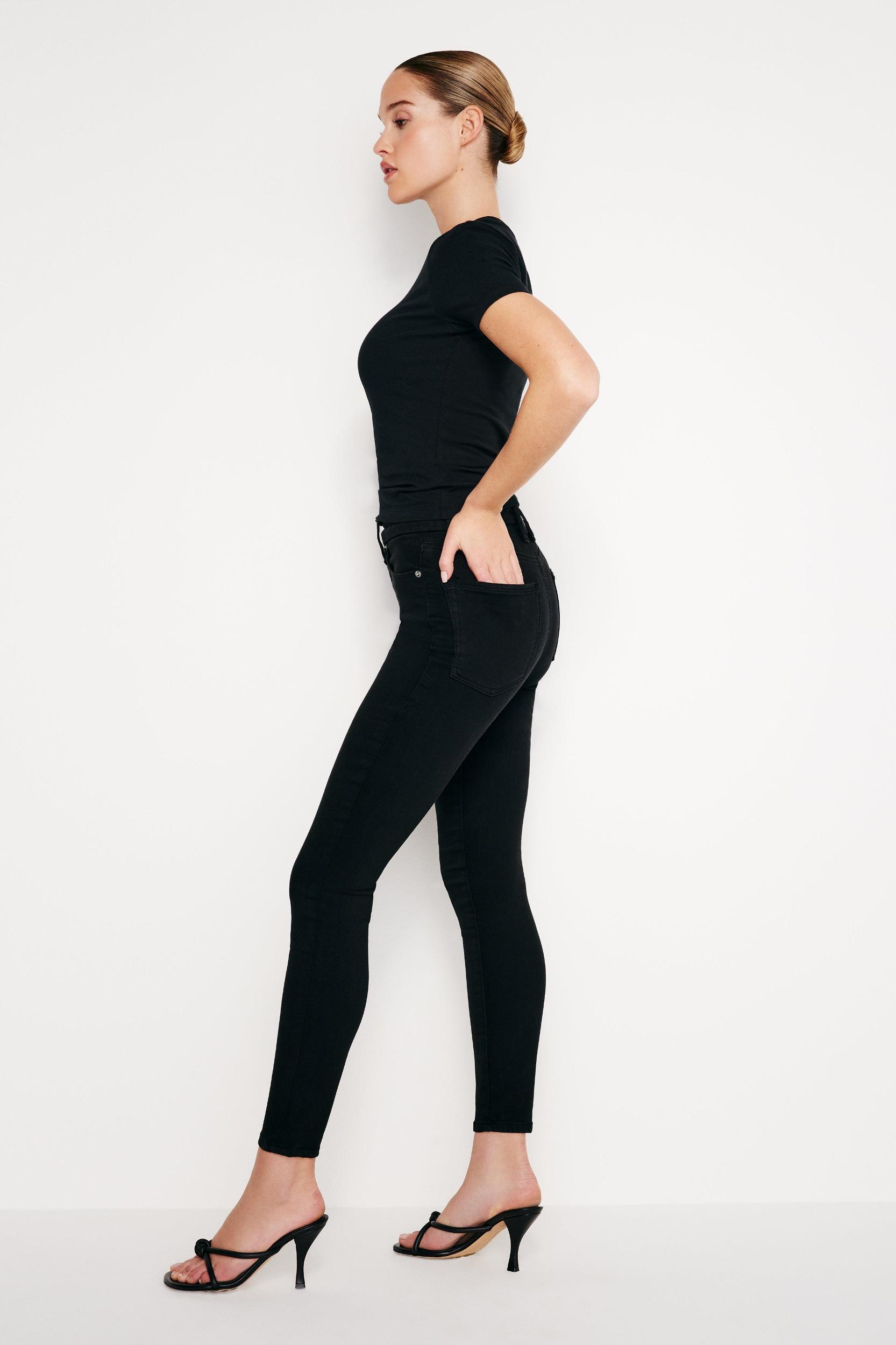 GOOD LEGS SKINNY CROPPED JEANS | BLACK001 Product Image