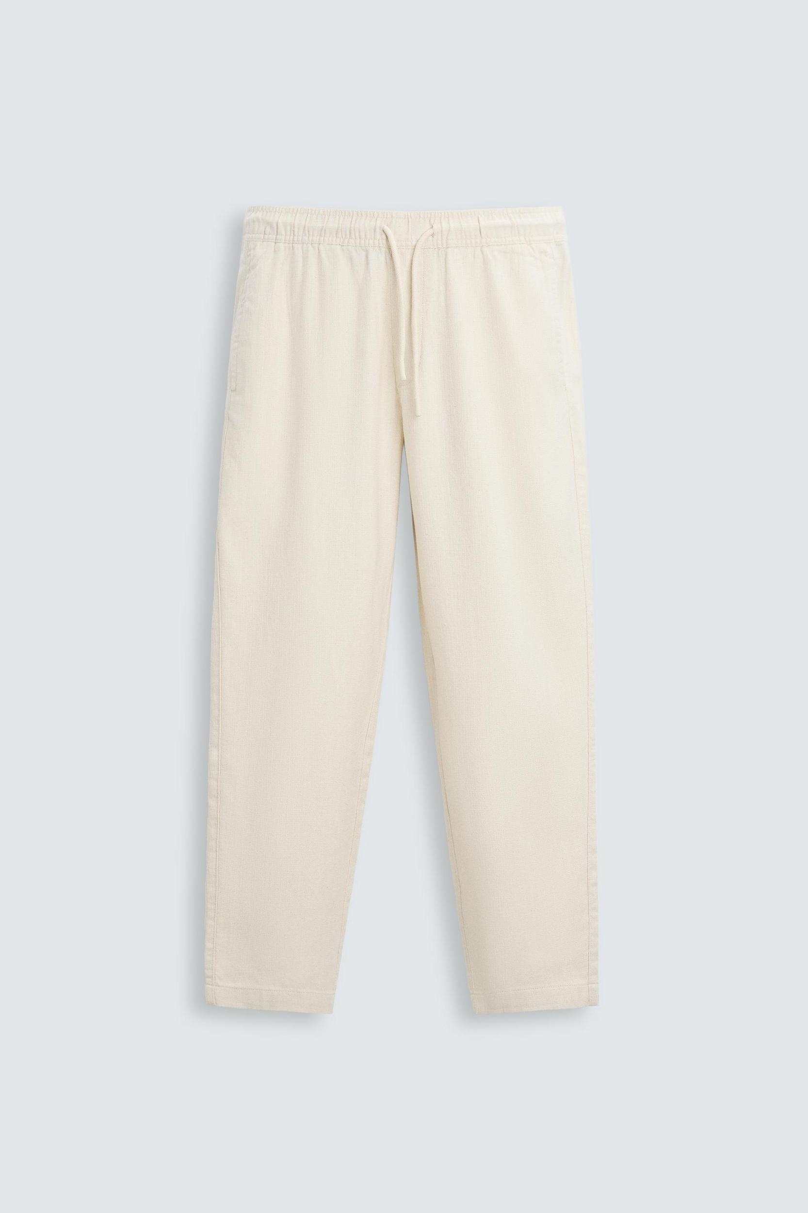 TEXTURED RELAXED FIT PANTS Product Image